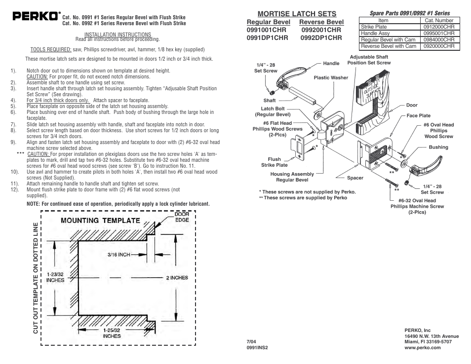Fig. 0991ins2 instructions.pdf | PERKO 0991 User Manual | Page 2 / 2