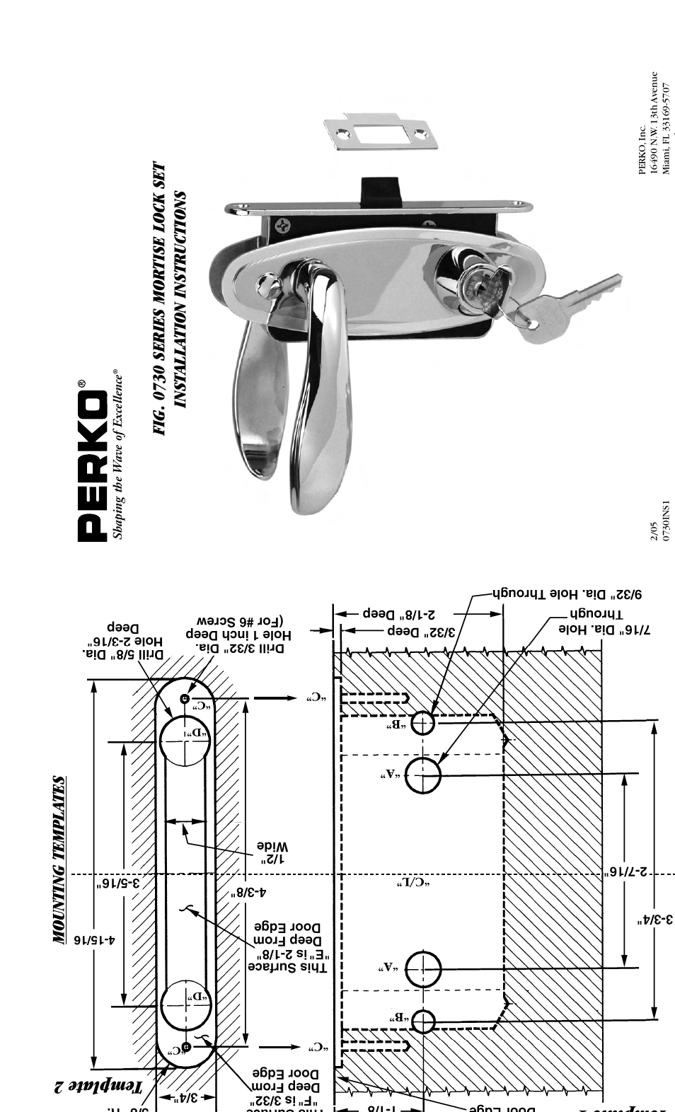 PERKO 0730 User Manual | 2 pages