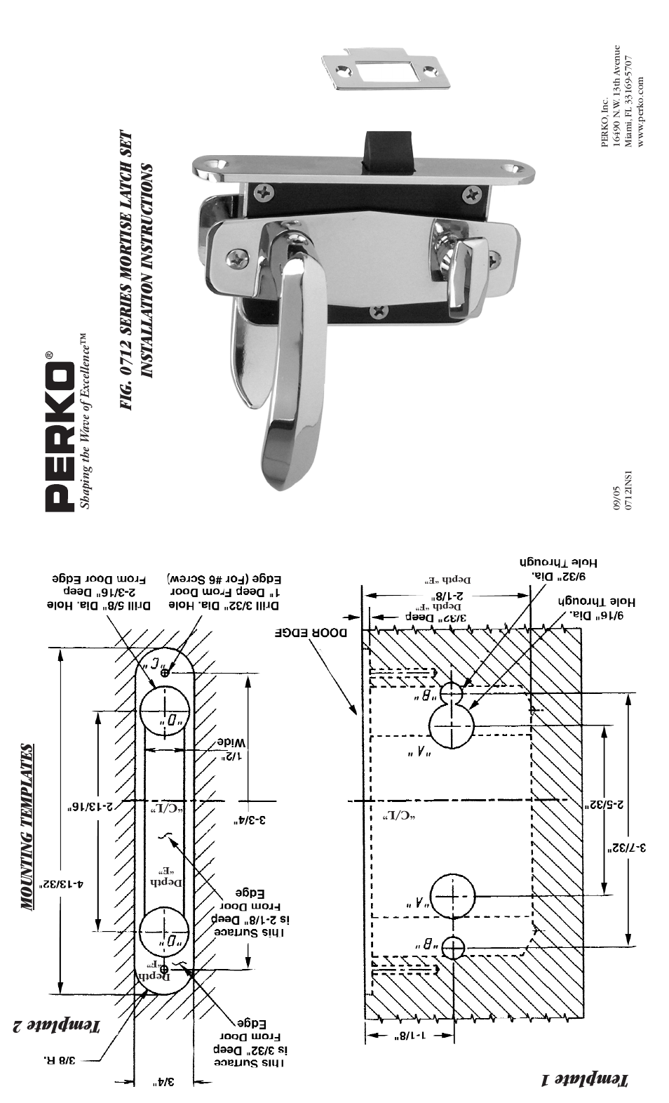 PERKO 0712 User Manual | 2 pages