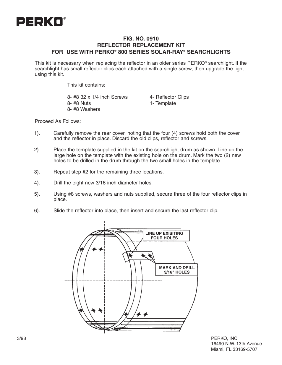 PERKO 0910 User Manual | 1 page