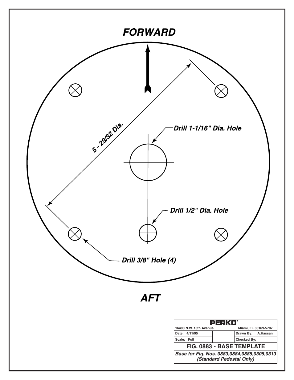 Fig. 0883 - base template | PERKO 0911 User Manual | Page 2 / 2