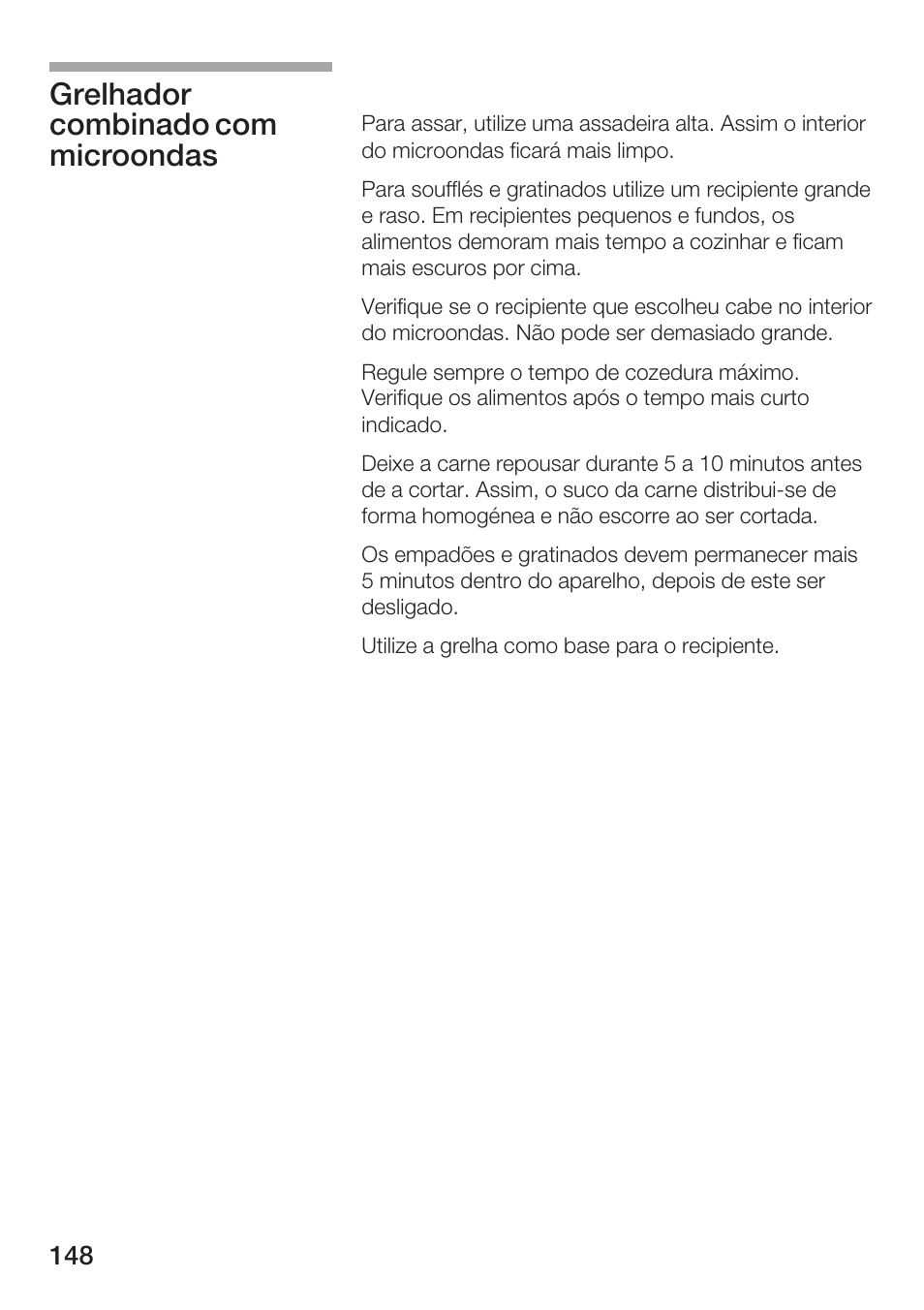 Grelhador combinado com microondas | Bosch HMT 85GL53 User Manual | Page 148 / 204