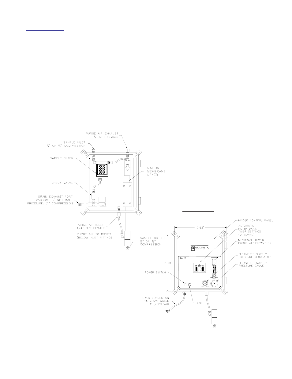 Internal components control panel | Perma Pure Ambi-GASS User Manual | Page 4 / 17