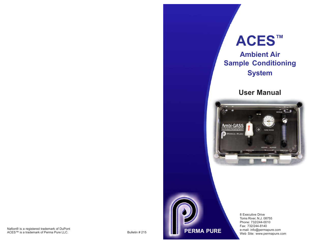 Aces | Perma Pure ACES Eductor version User Manual | Page 2 / 2