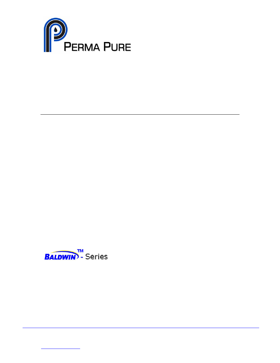 Perma Pure Baldwin 3300 FLow Control Drawer User Manual | 16 pages