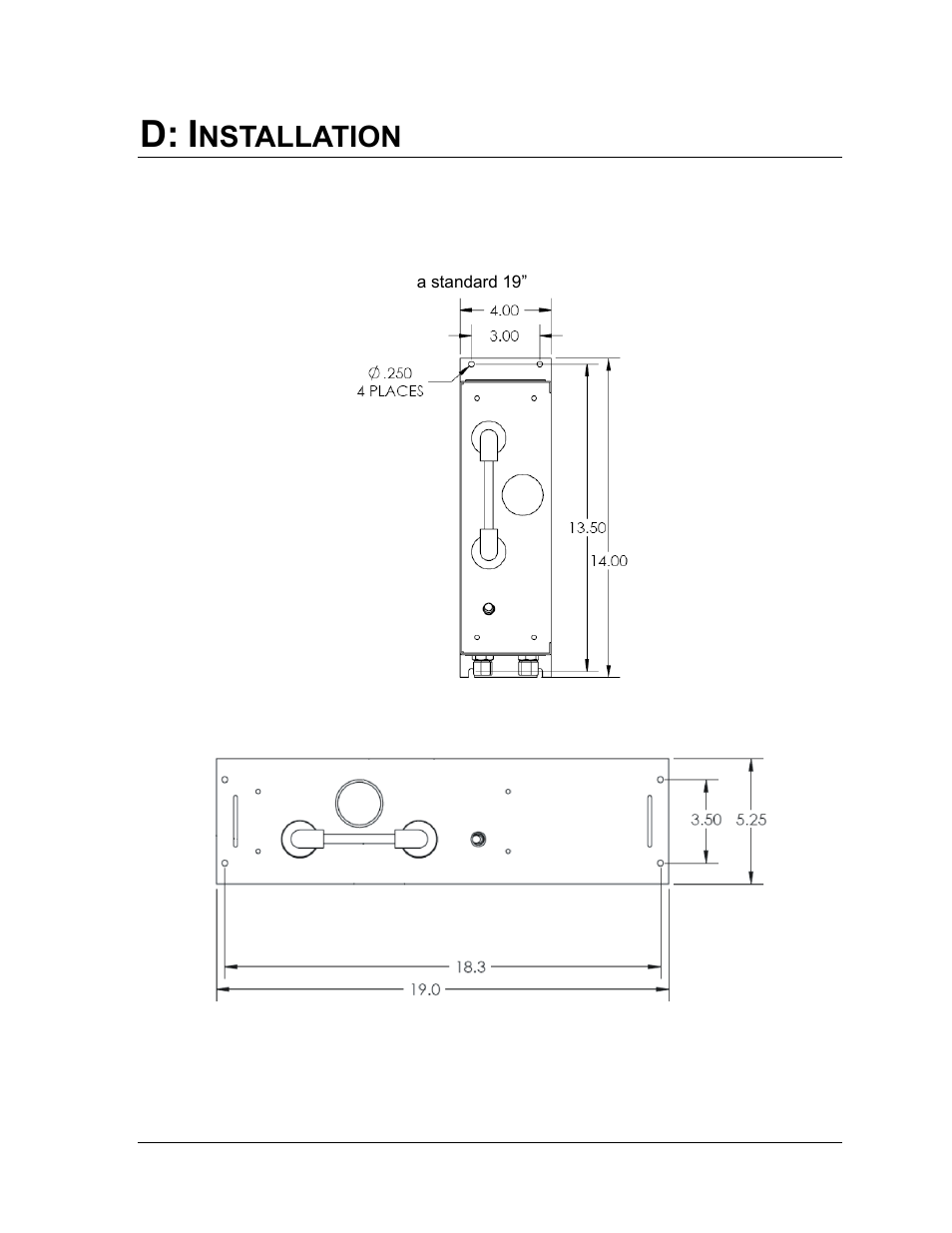 D: installation, Mounting, Nstallation | Perma Pure MDSS (LLC Integrator Series) User Manual | Page 11 / 23