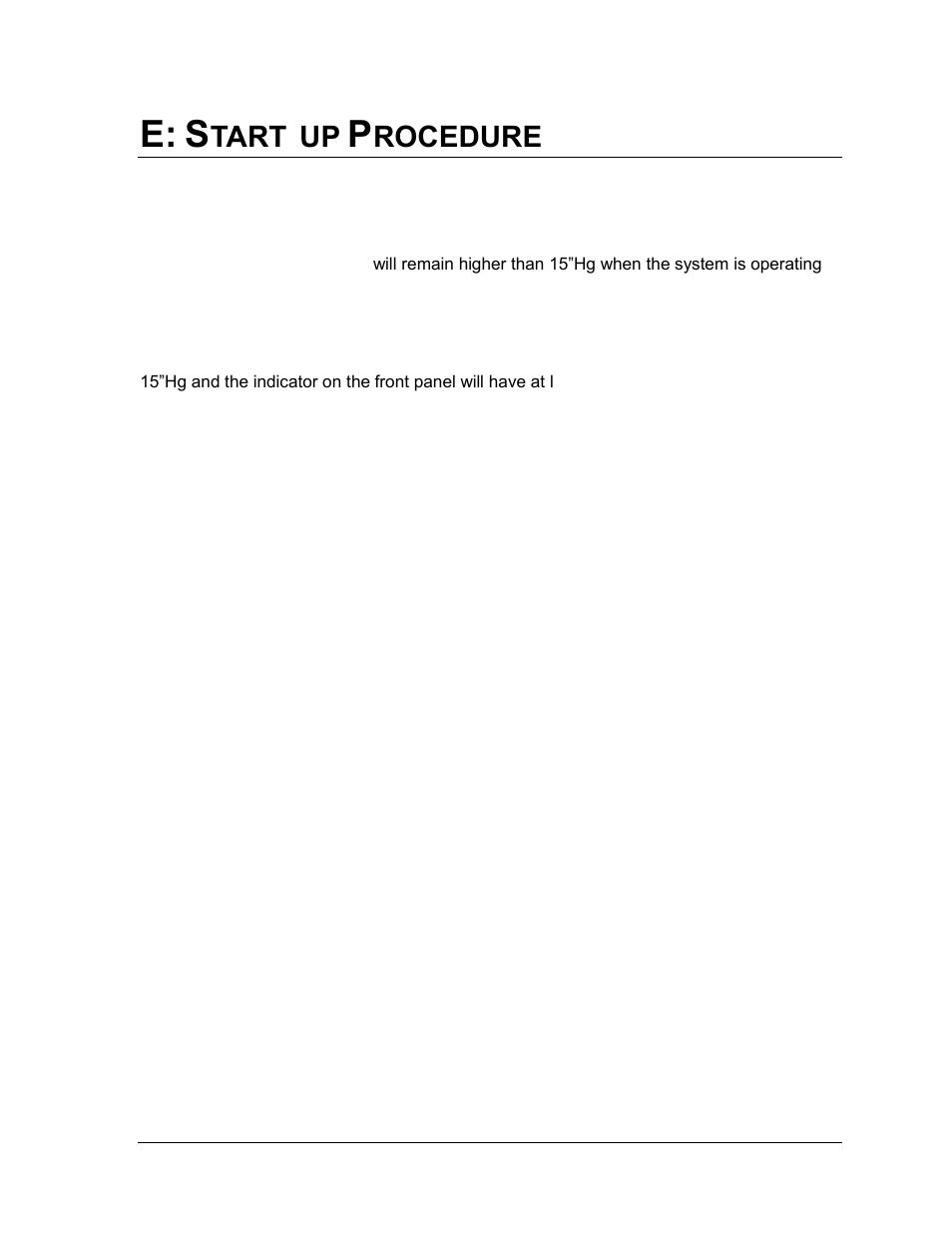 E: start-up procedure | Perma Pure MDSS (LLC Integrator Series) User Manual | Page 13 / 23