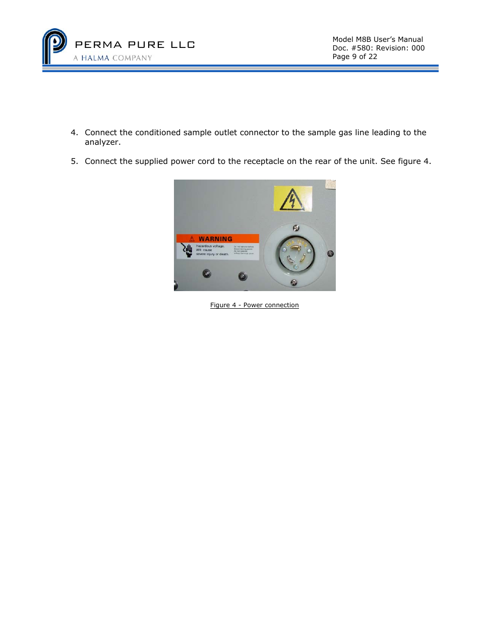 Perma pure llc | Perma Pure Baldwin-Series M8B User Manual | Page 9 / 27