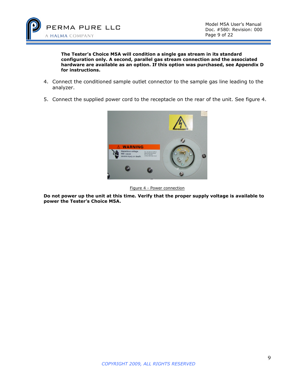 Perma pure llc | Perma Pure Baldwin-Series M5A User Manual | Page 9 / 27