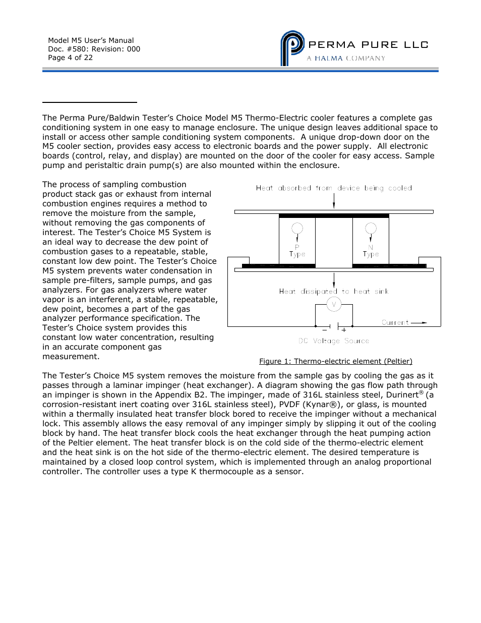 Perma pure llc | Perma Pure Baldwin-Series M5 User Manual | Page 4 / 27