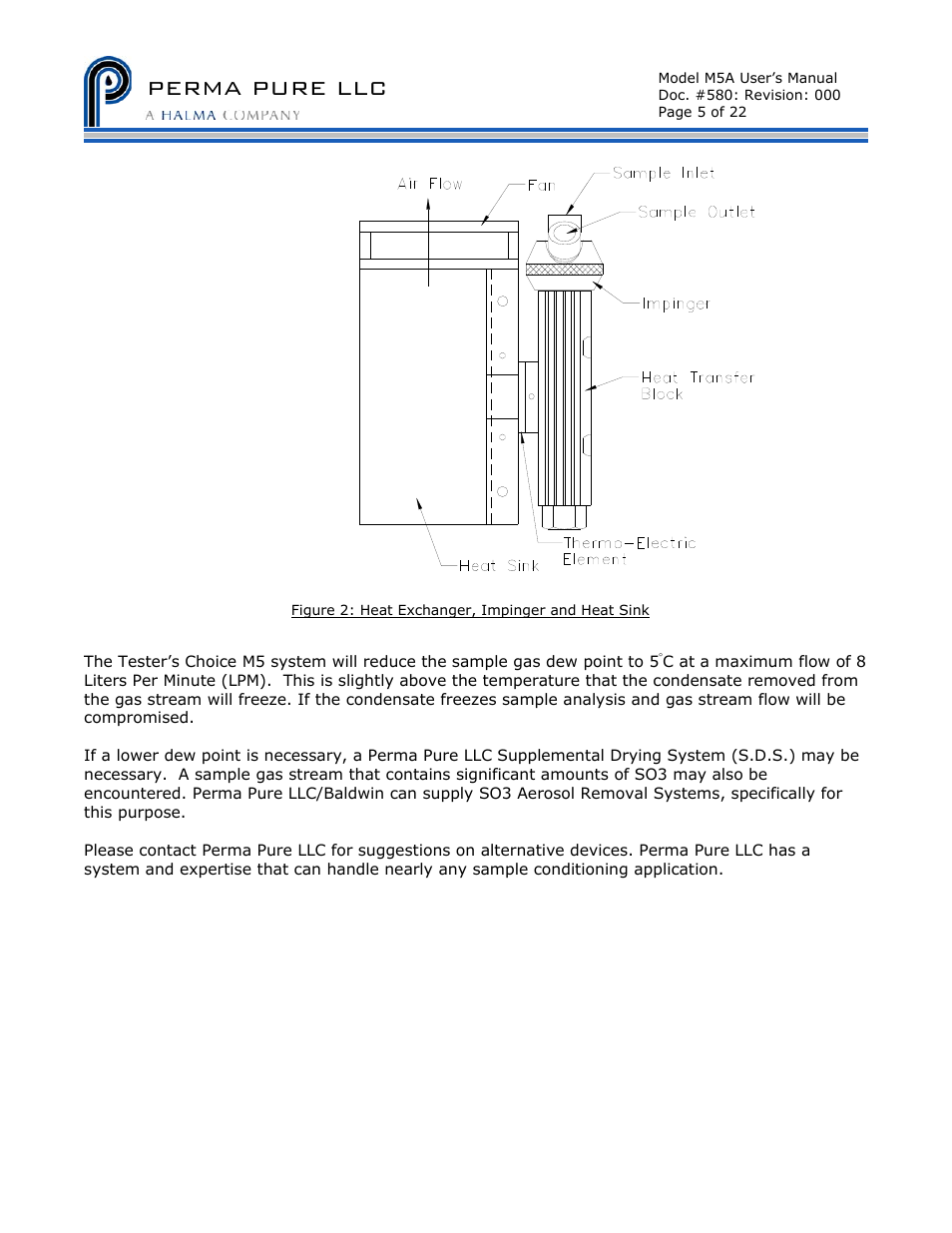 Perma pure llc | Perma Pure Baldwin-Series M5 User Manual | Page 5 / 27
