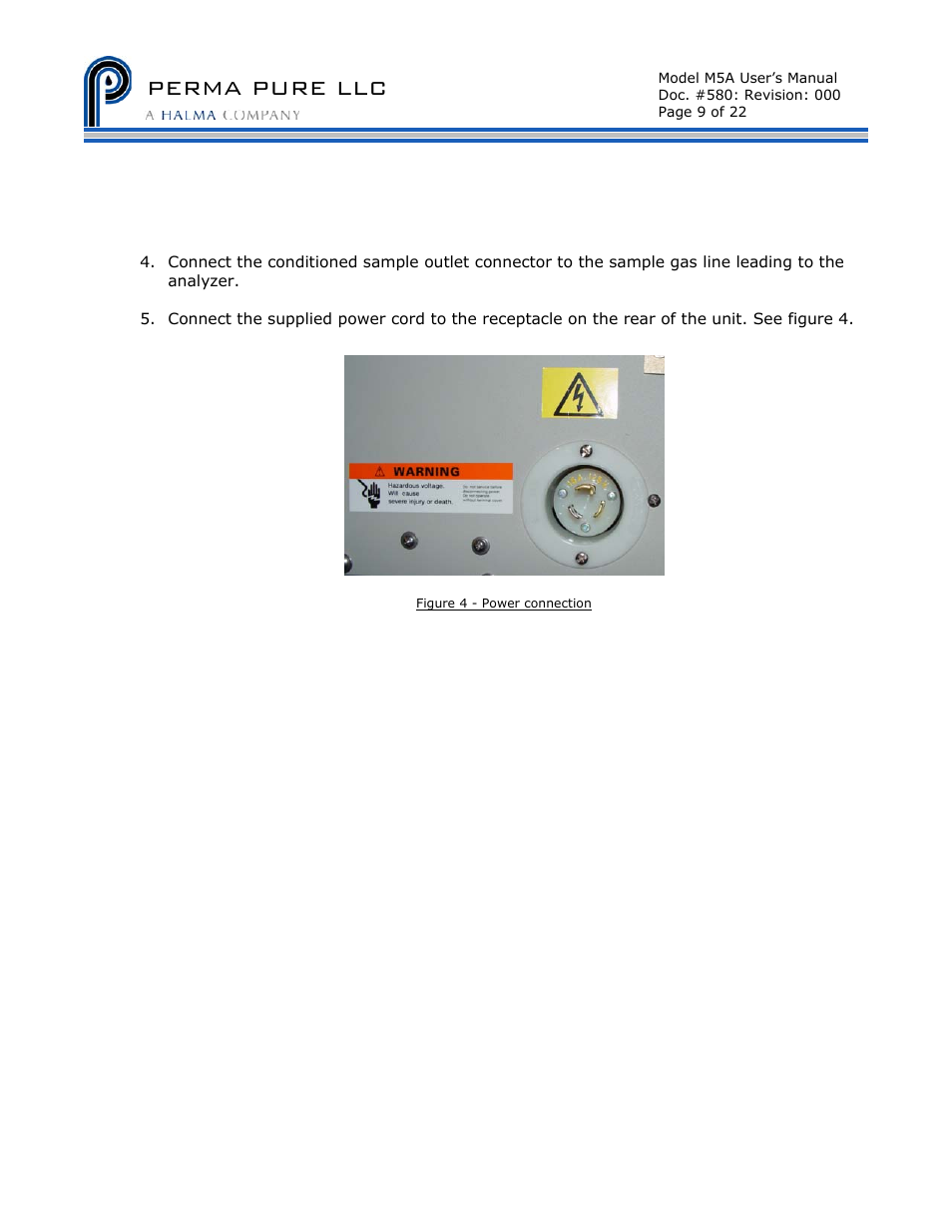 Perma pure llc | Perma Pure Baldwin-Series M5 User Manual | Page 9 / 27