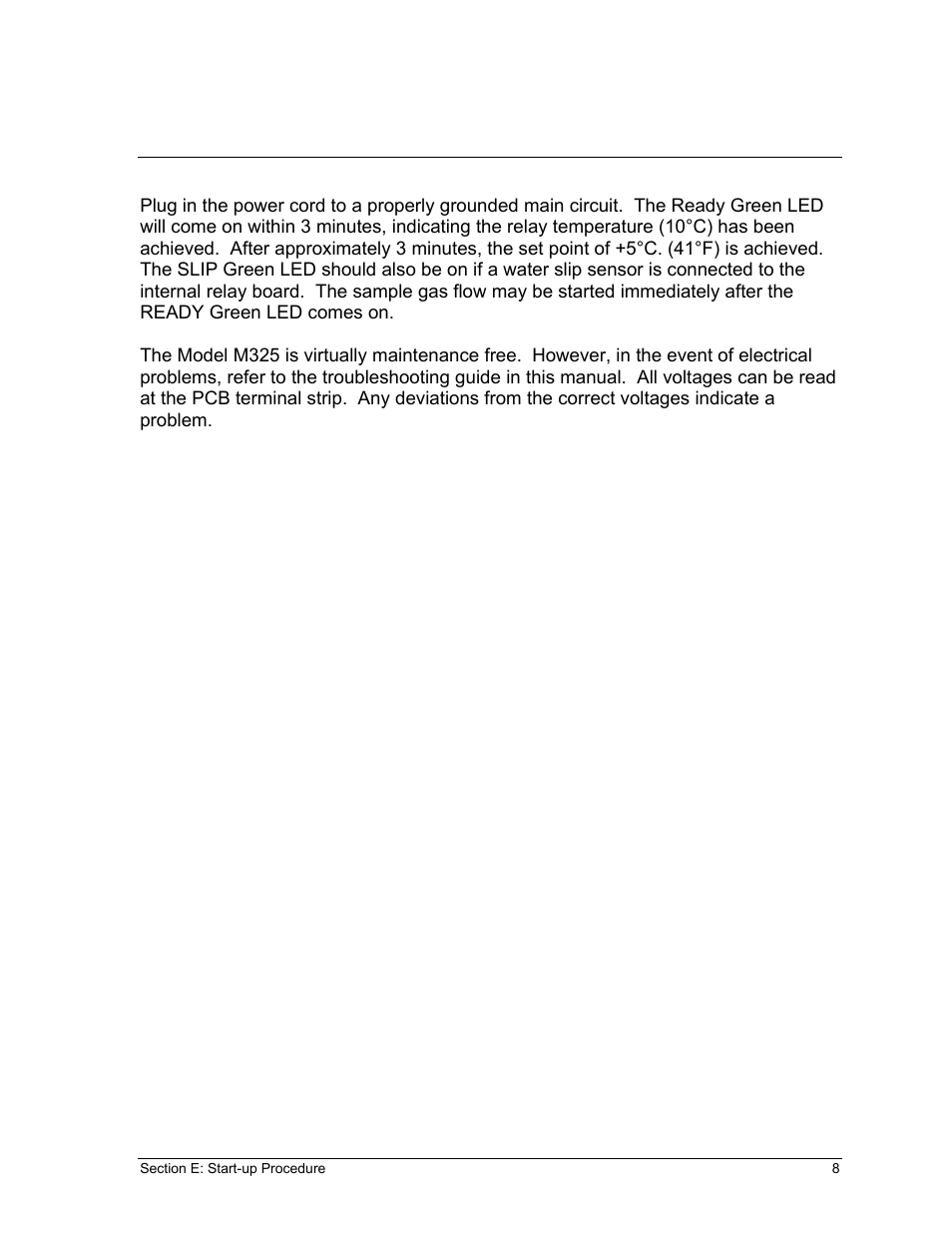 Perma Pure Baldwin-Series M325 User Manual | Page 8 / 45
