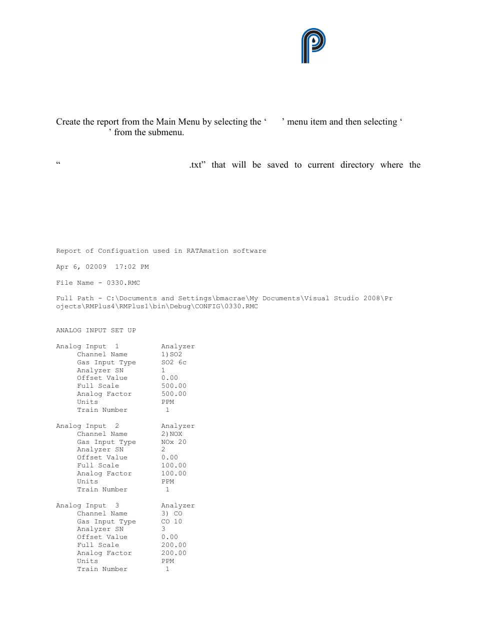 Print configuration, Ratamation v2.0 user manual perma pure llc | Perma Pure RATAMATION V2.0 User Manual | Page 48 / 57