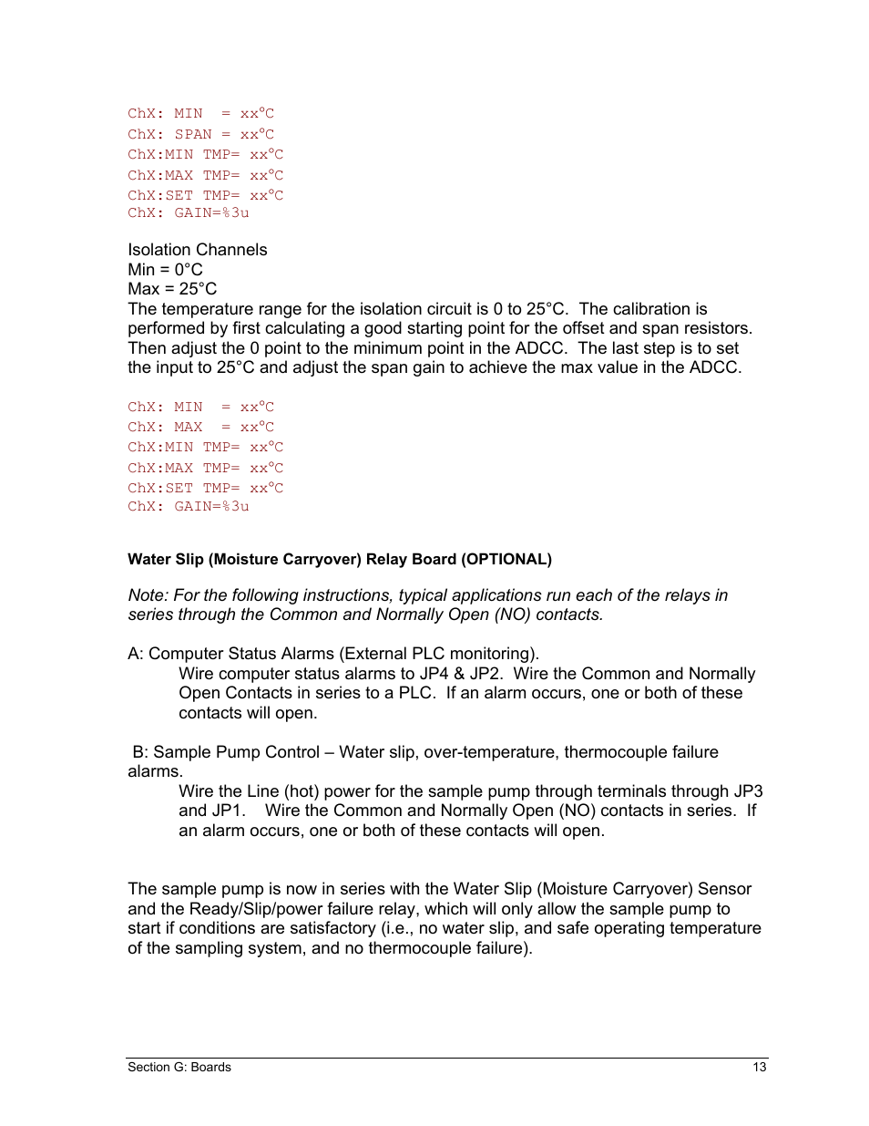 Perma Pure Baldwin-Series MP5400 User Manual | Page 13 / 26