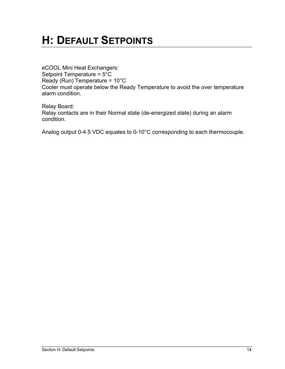 H: d, Efault, Etpoints | Perma Pure Baldwin-Series MP5400 User Manual | Page 14 / 26