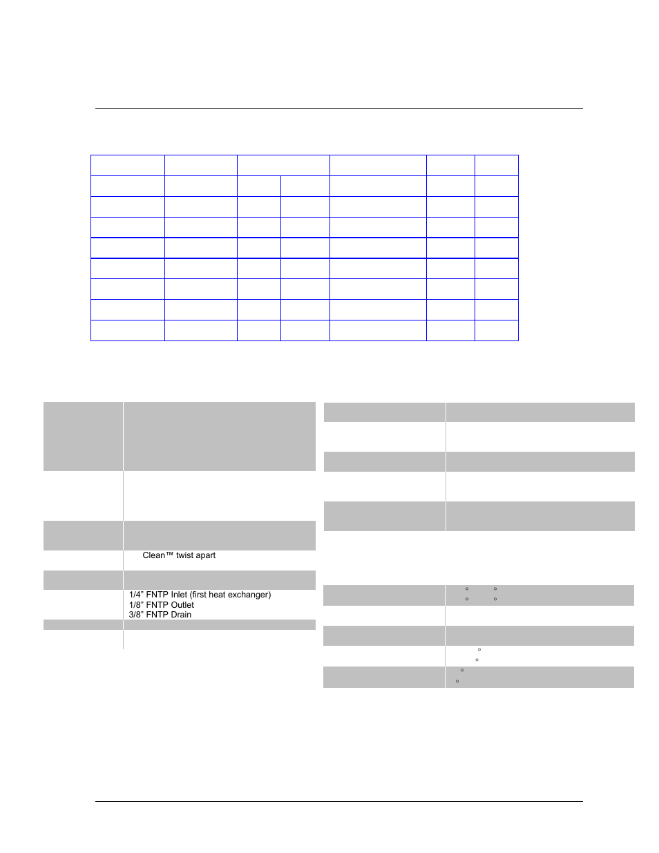 A: specifications, Pecifications, Model specifications | General specifications, Digital board specifications, Operating specifications | Perma Pure eCOOL 5000 Series User Manual | Page 4 / 25