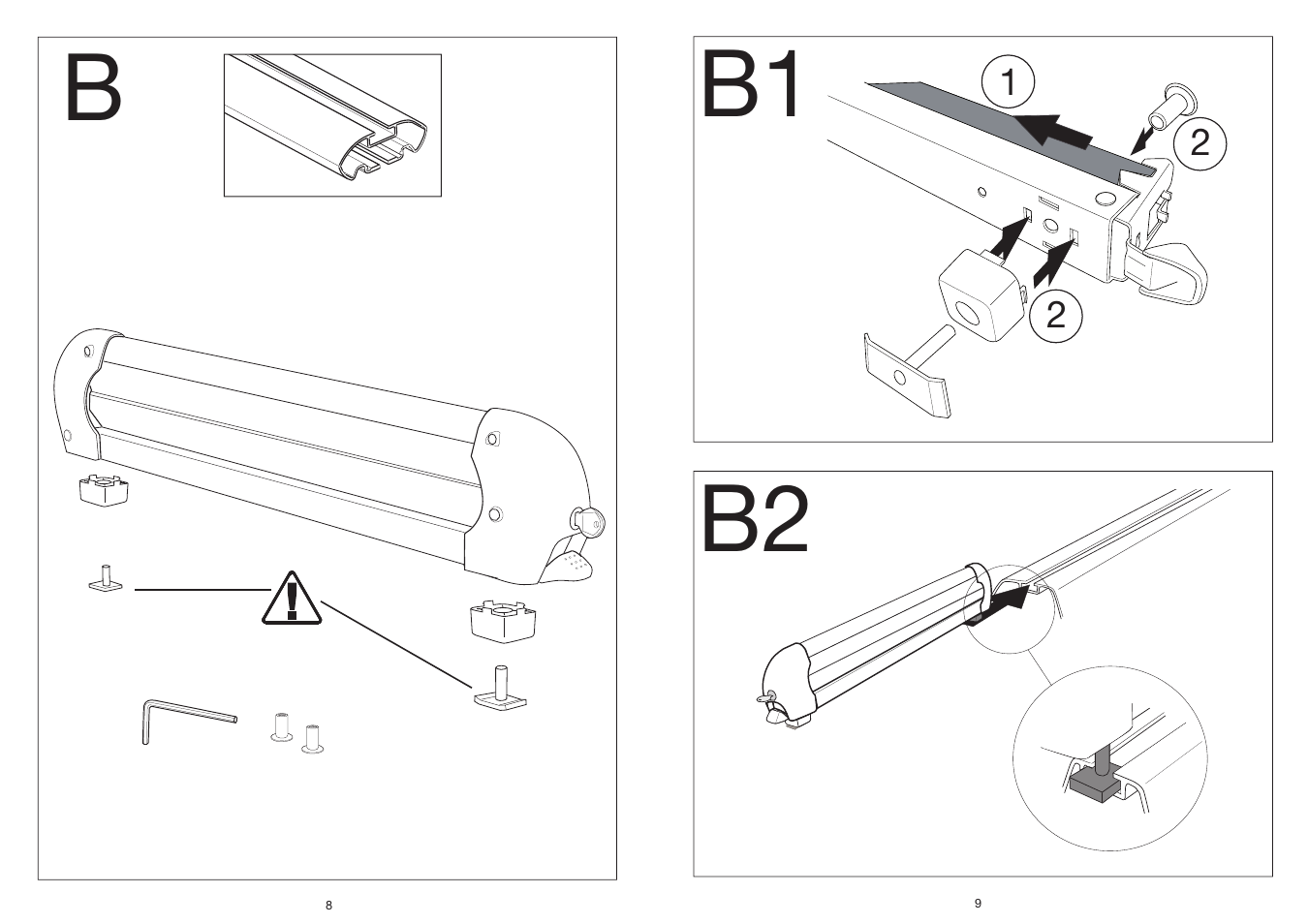 B1 b2 | Perrycraft MB Everest - McKinley Ski Carrier User Manual | Page 8 / 8