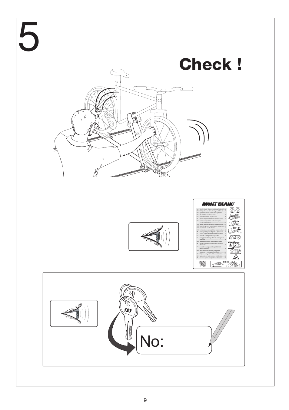 Check, Km/h | Perrycraft MB Scott Bike Carrier User Manual | Page 9 / 12