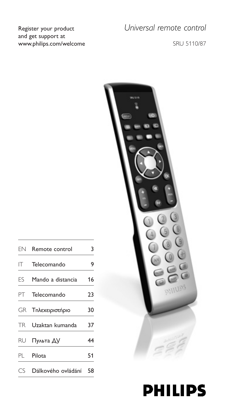 Philips SRU5110 User Manual | 73 pages