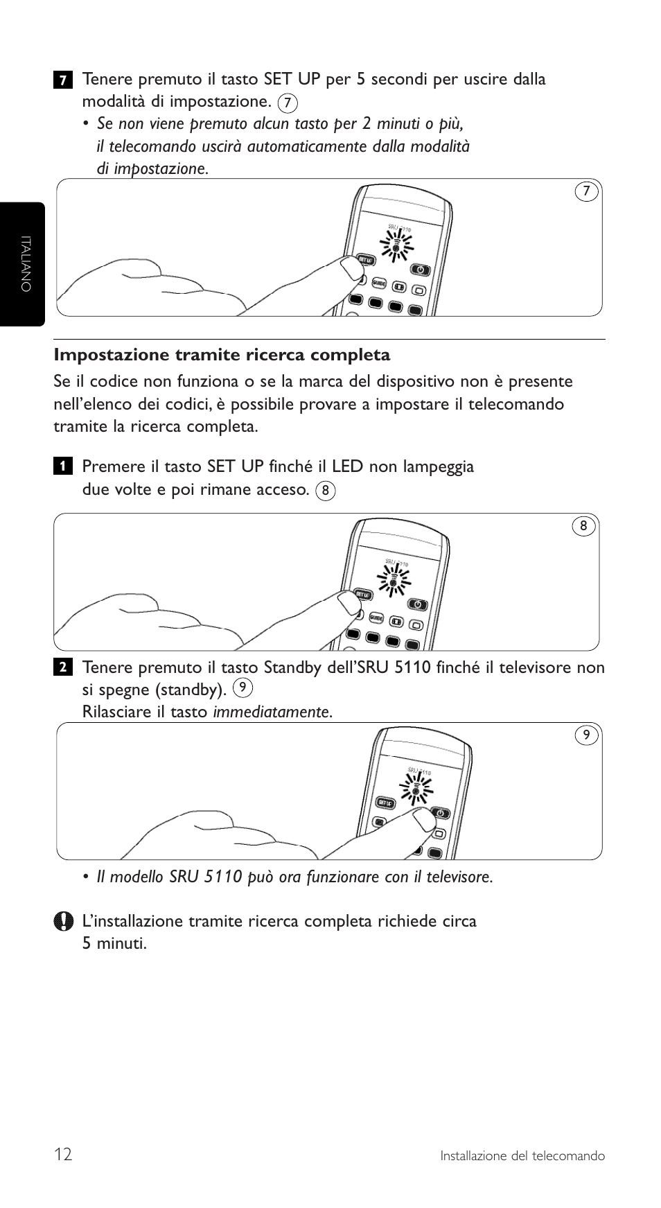 Philips SRU5110 User Manual | Page 12 / 73