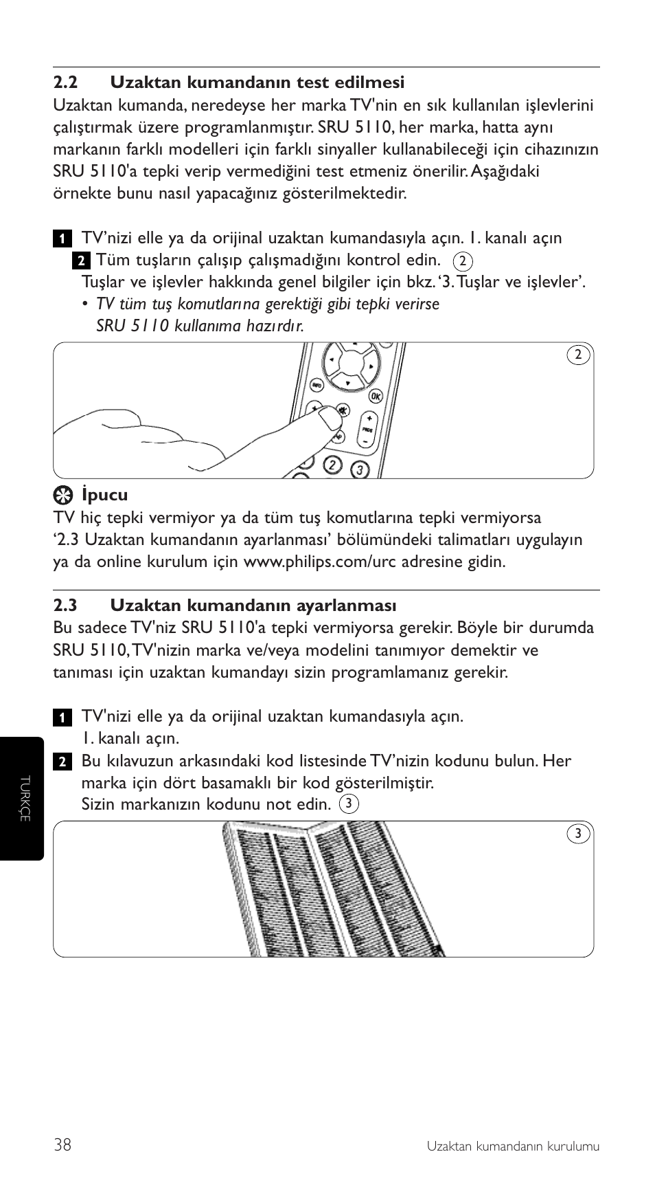 Philips SRU5110 User Manual | Page 38 / 73