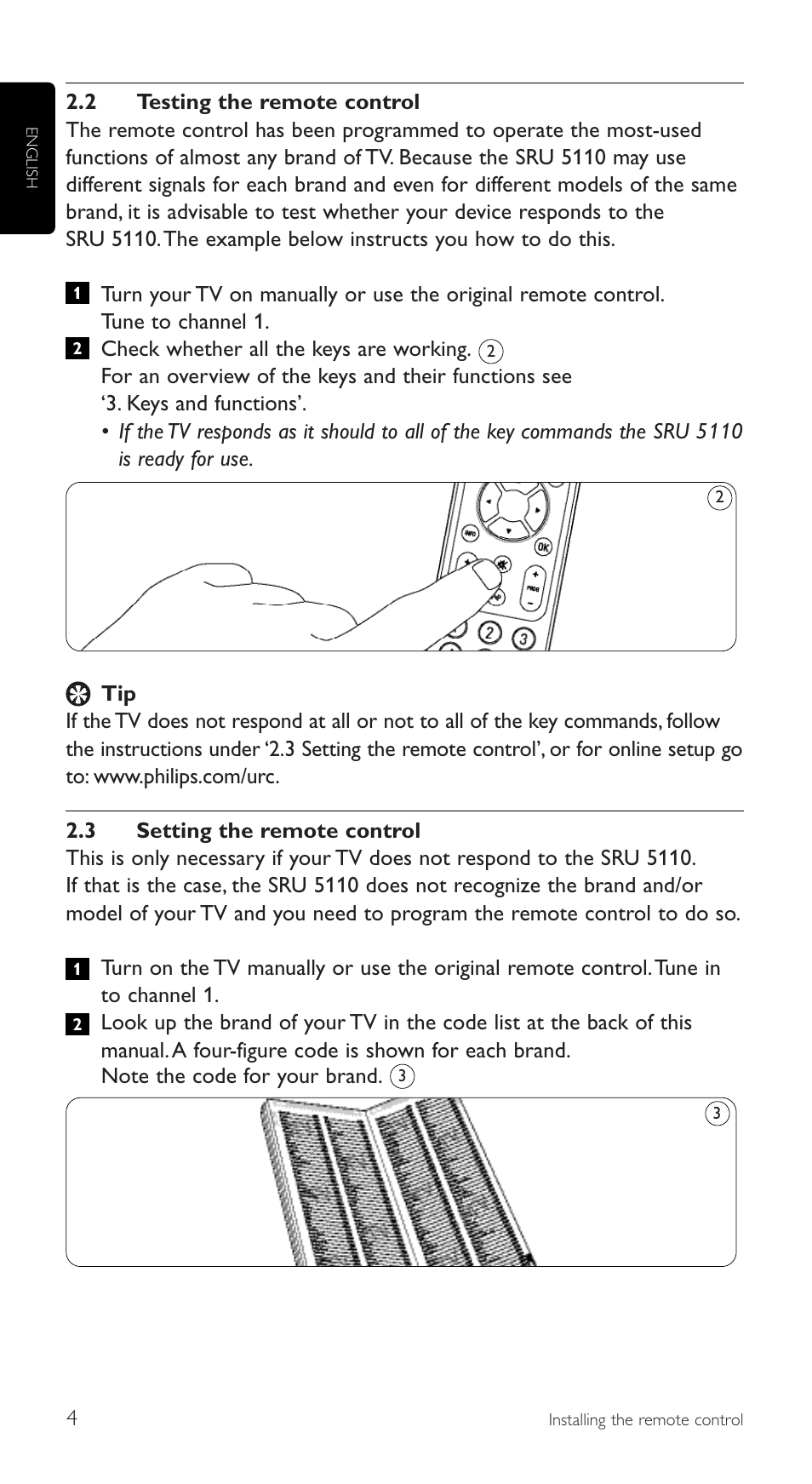 Philips SRU5110 User Manual | Page 4 / 73