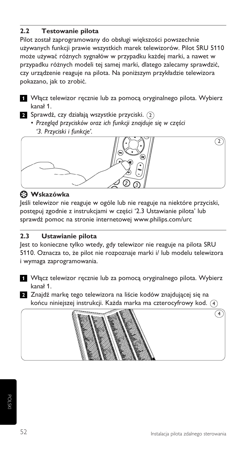 Philips SRU5110 User Manual | Page 52 / 73