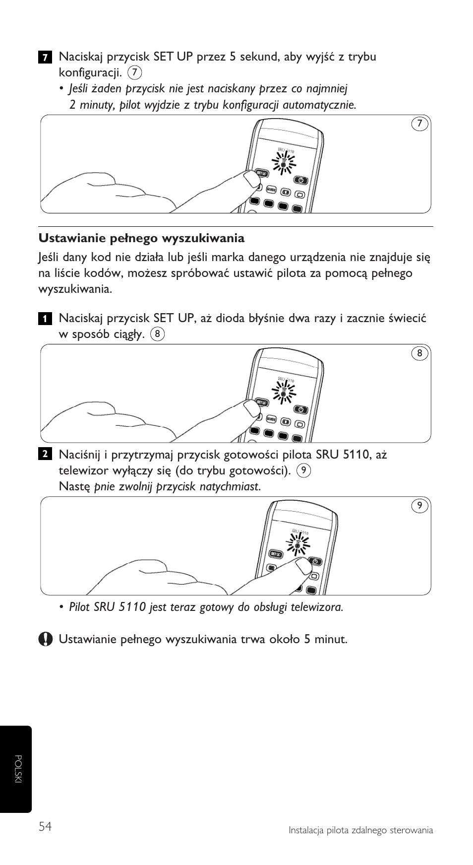 Philips SRU5110 User Manual | Page 54 / 73