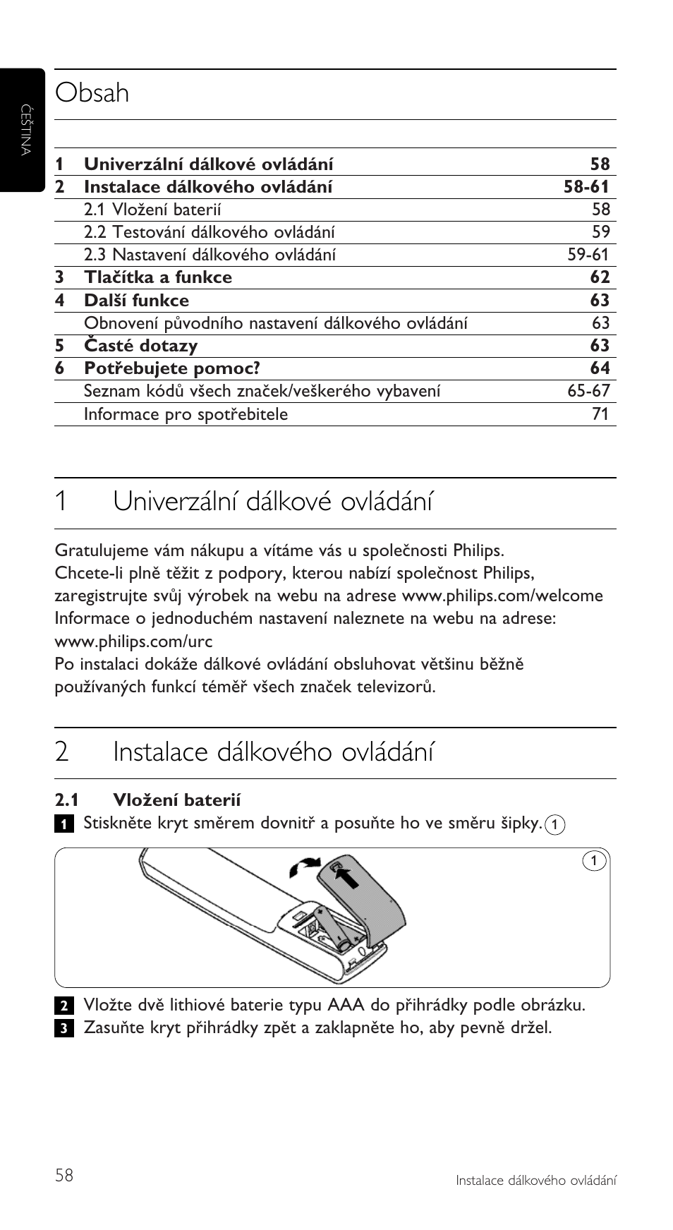 Philips SRU5110 User Manual | Page 58 / 73