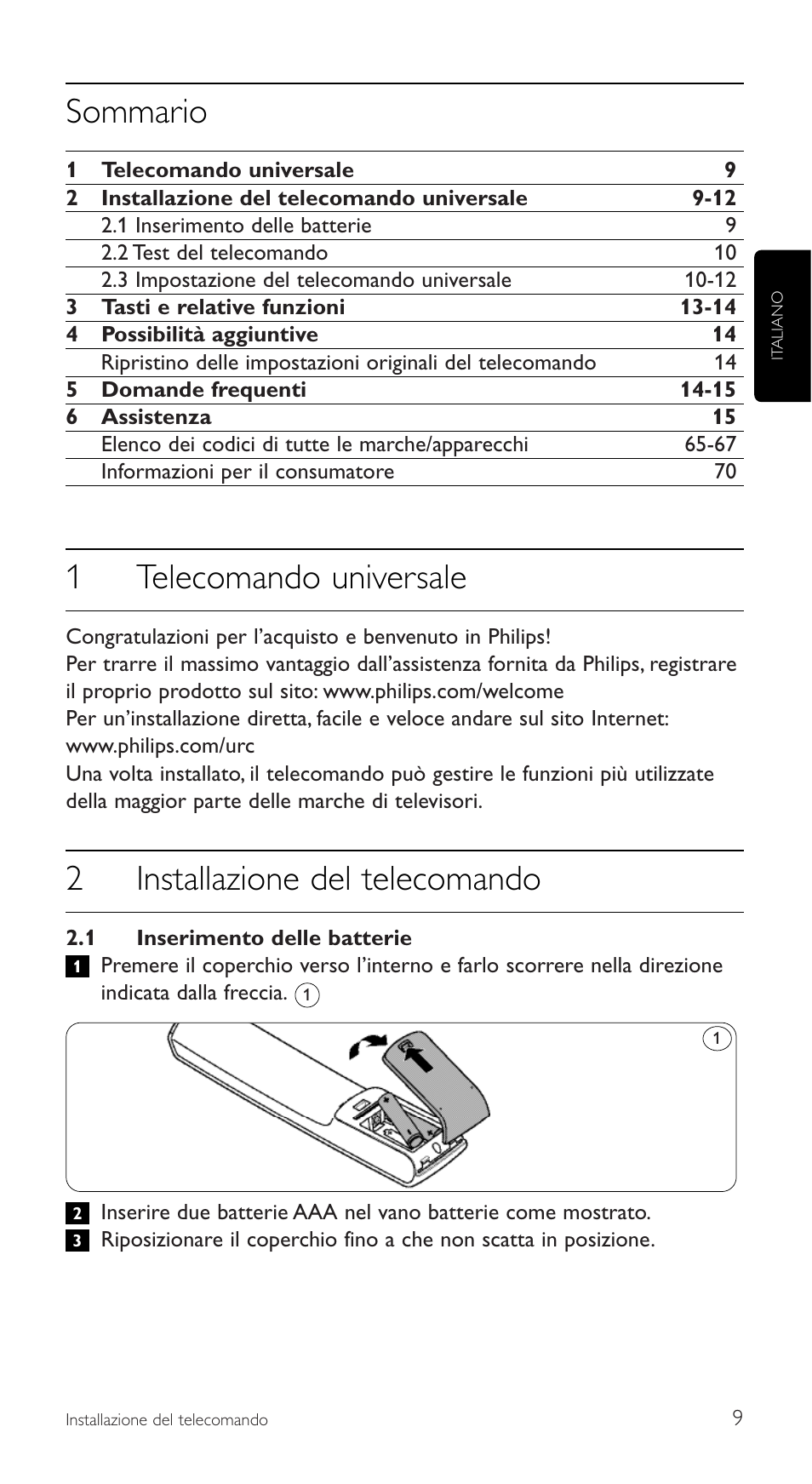 Philips SRU5110 User Manual | Page 9 / 73