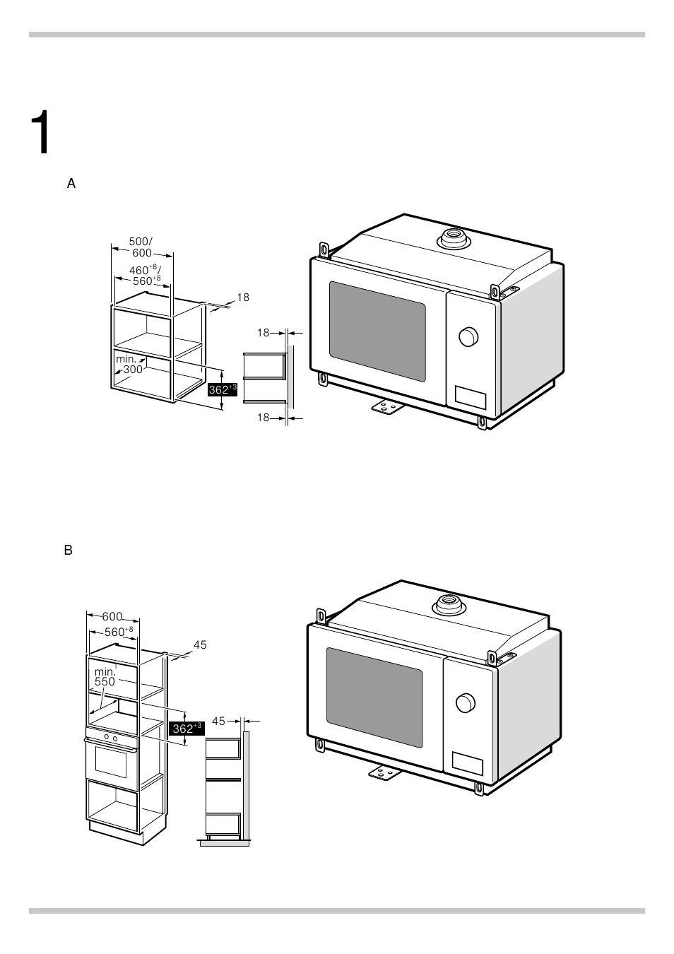 Bosch HMT75M651 Edelstahl Mikrowellengerät User Manual | Page 2 / 8