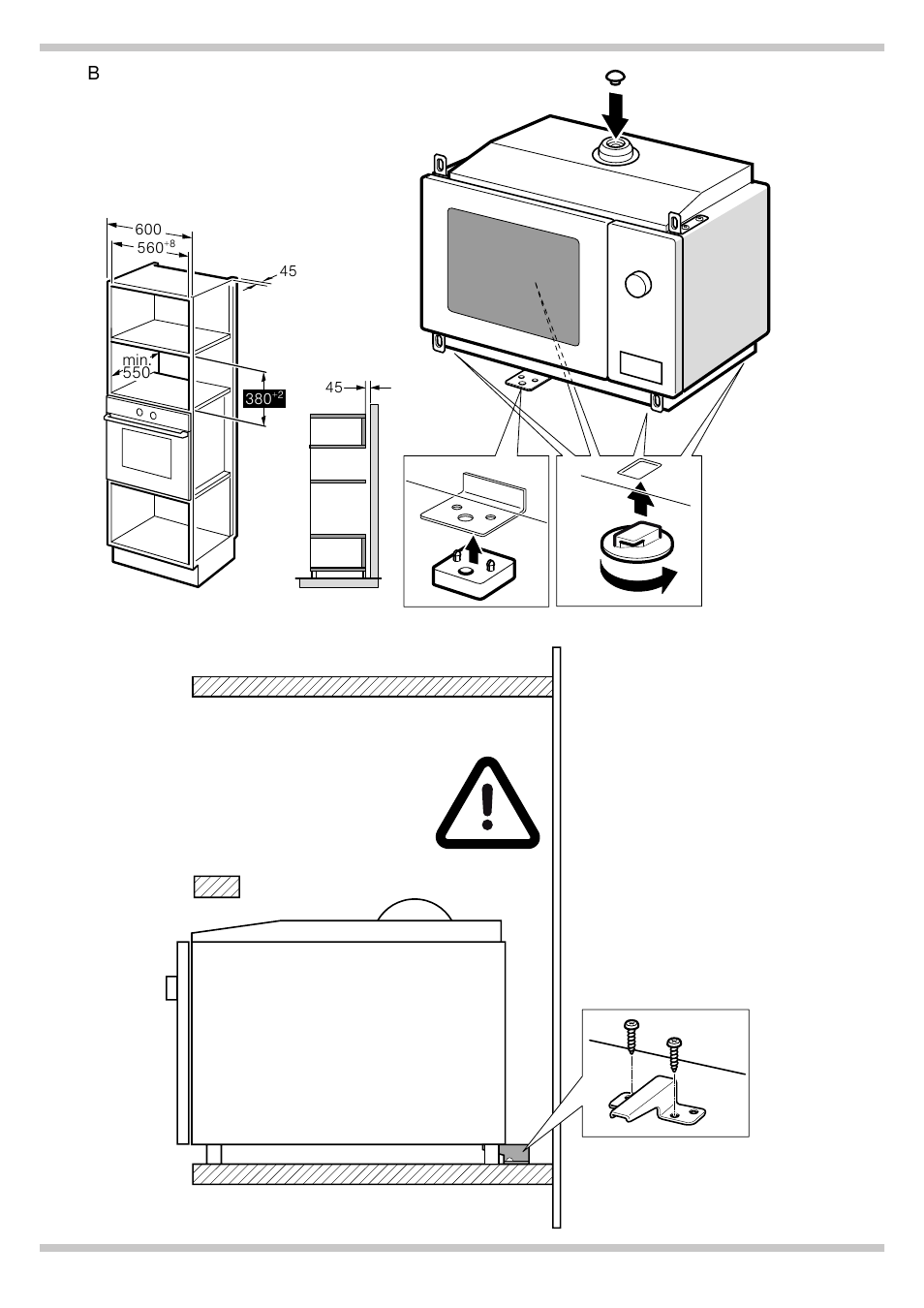 Bosch HMT75M651 Edelstahl Mikrowellengerät User Manual | Page 3 / 8
