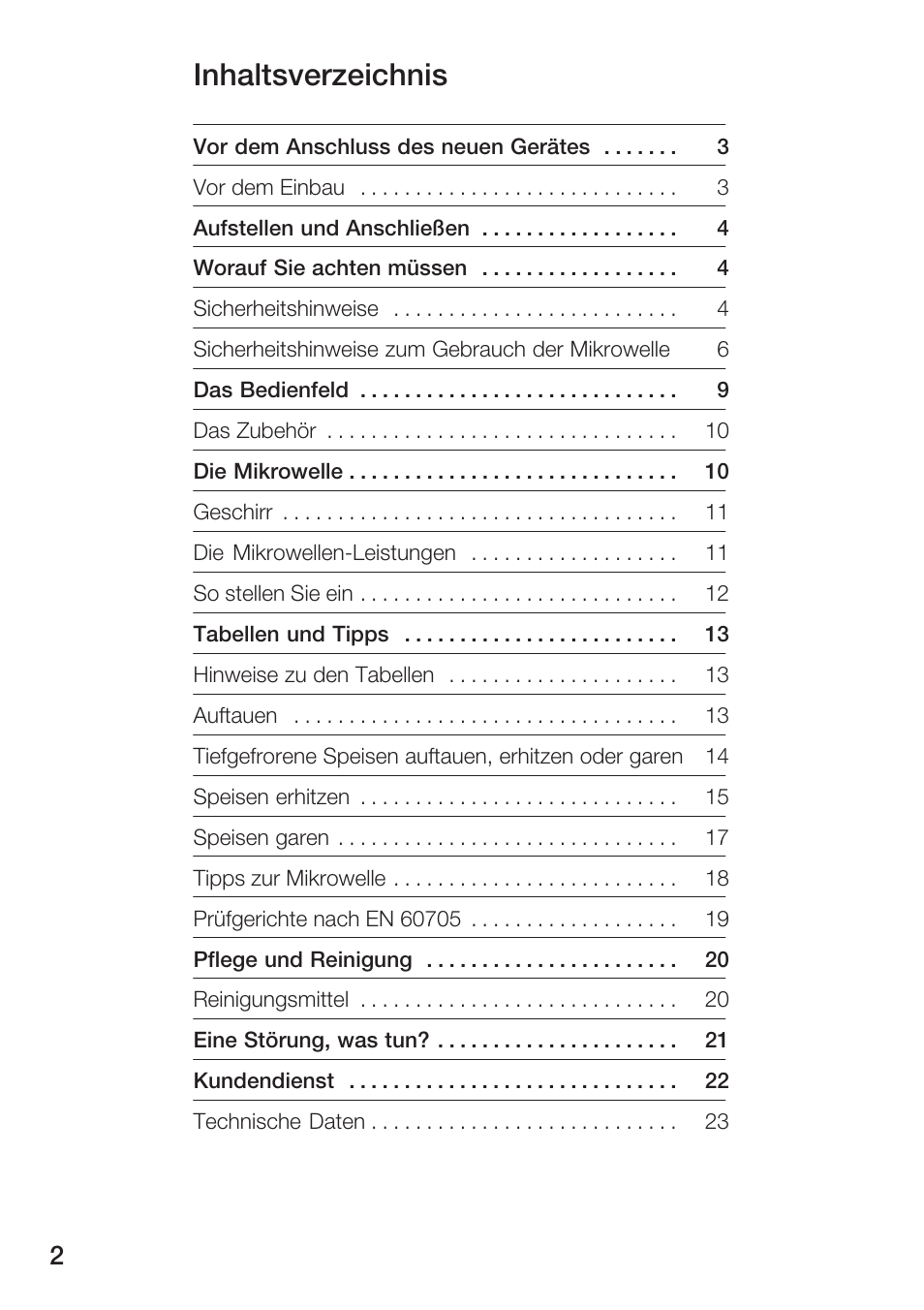 Bosch HMT72M420 - weiß Mikrowellengerät User Manual | Page 2 / 120