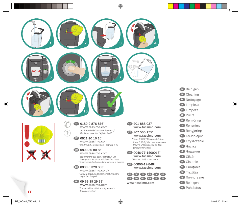 Bosch Multigetränkesystem TAS4011 Silk Silver anthrazit User Manual | Page 4 / 4