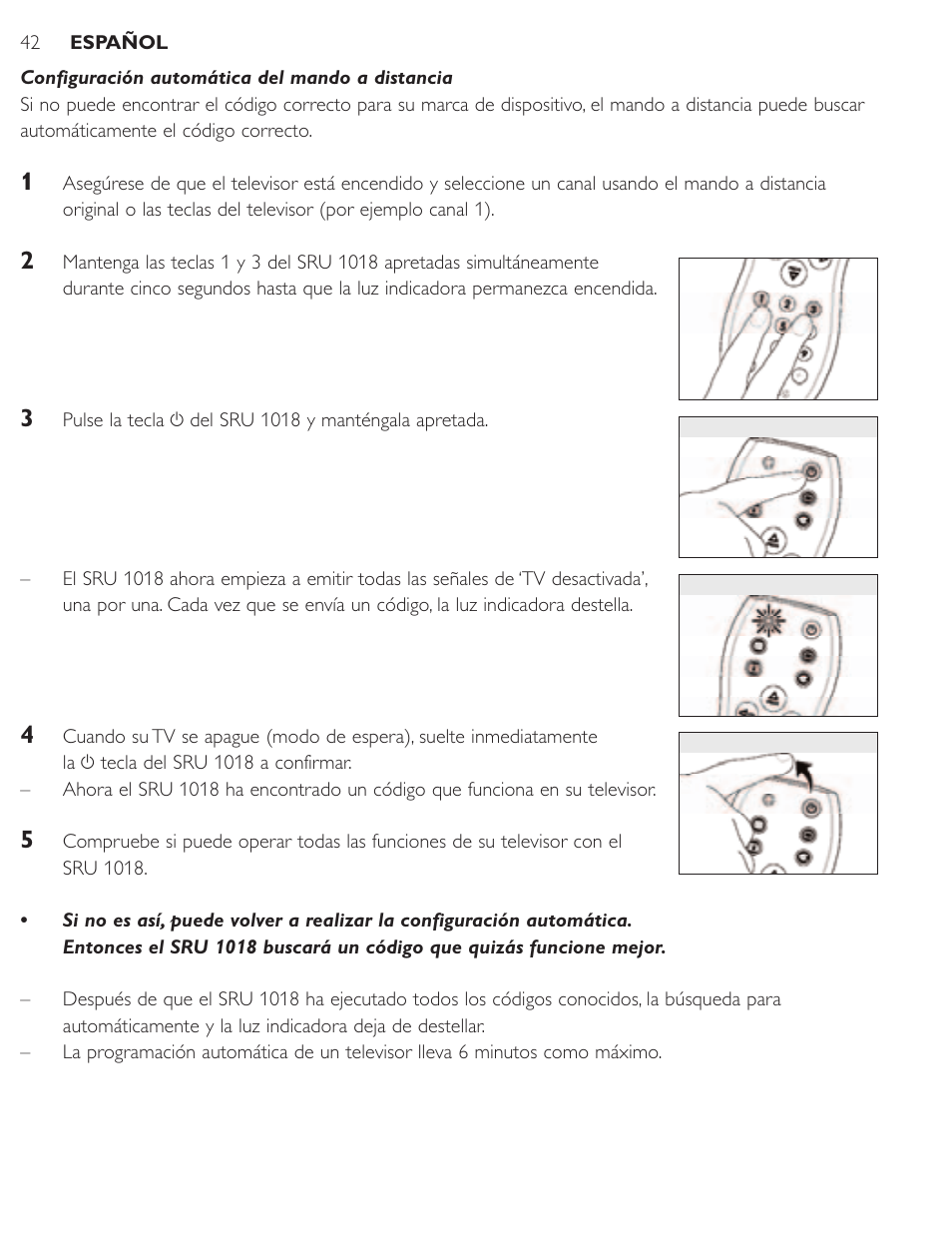 Philips SRU1018 User Manual | Page 42 / 72