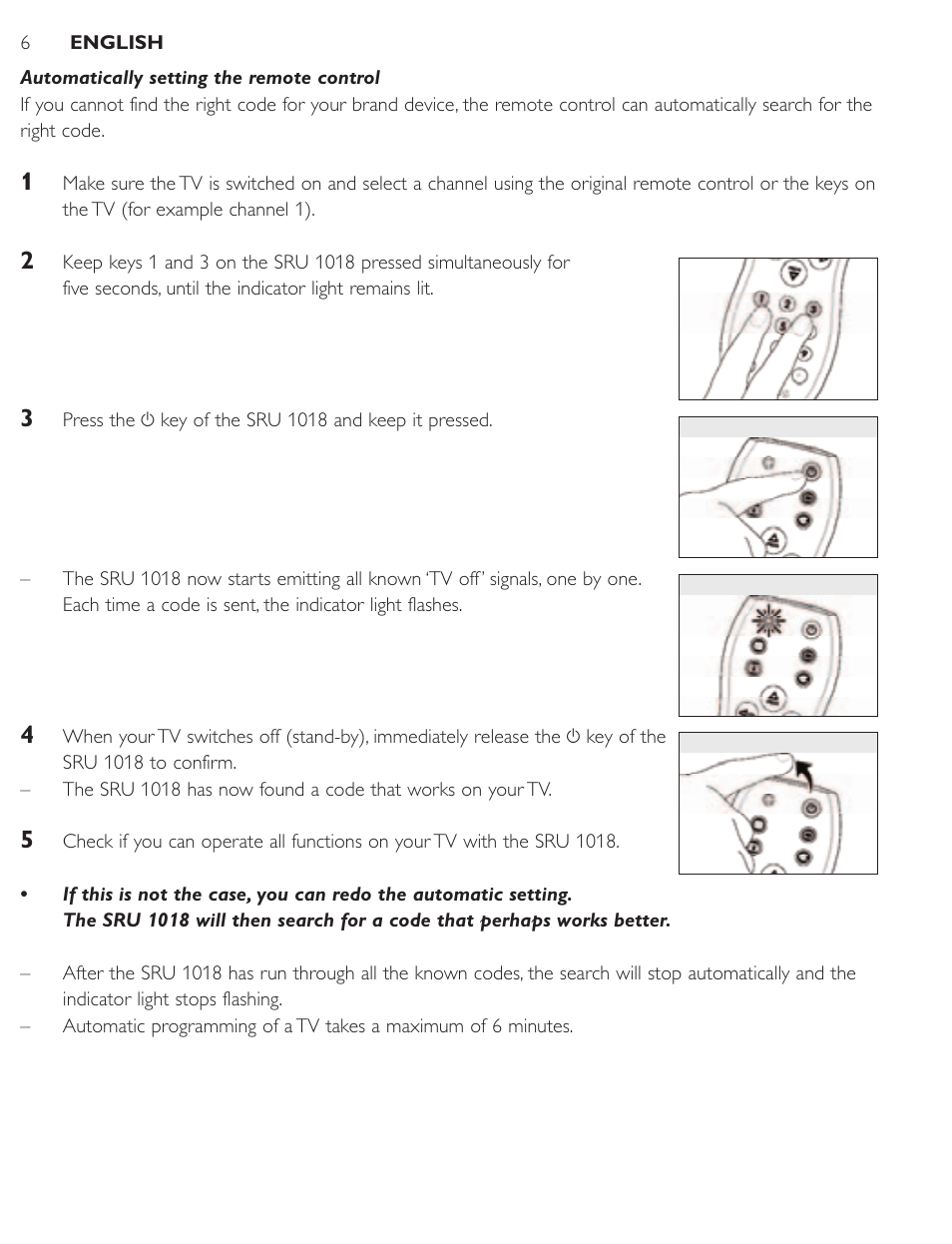 Philips SRU1018 User Manual | Page 6 / 72