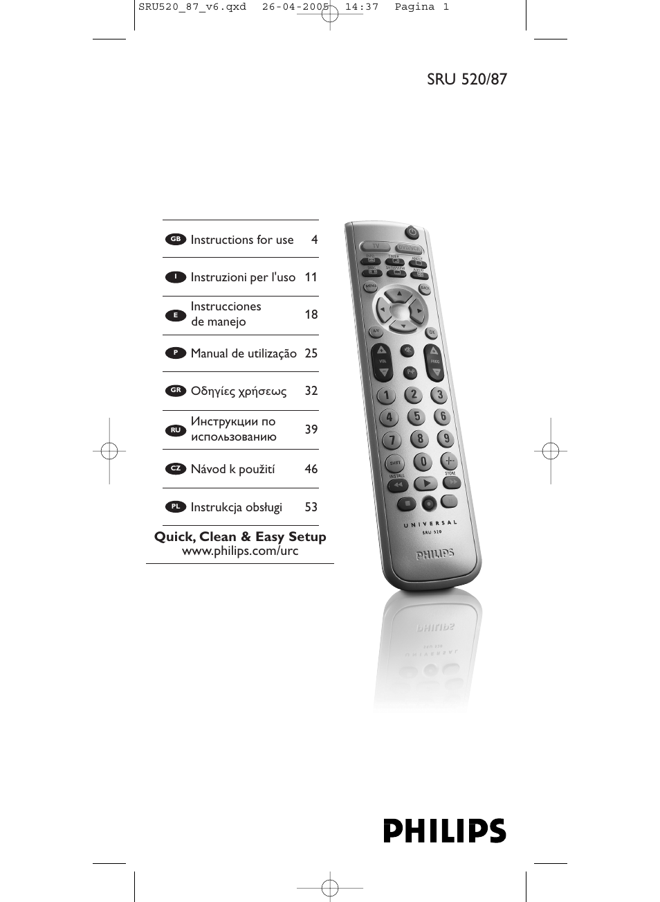 Philips SRU520 User Manual | 76 pages