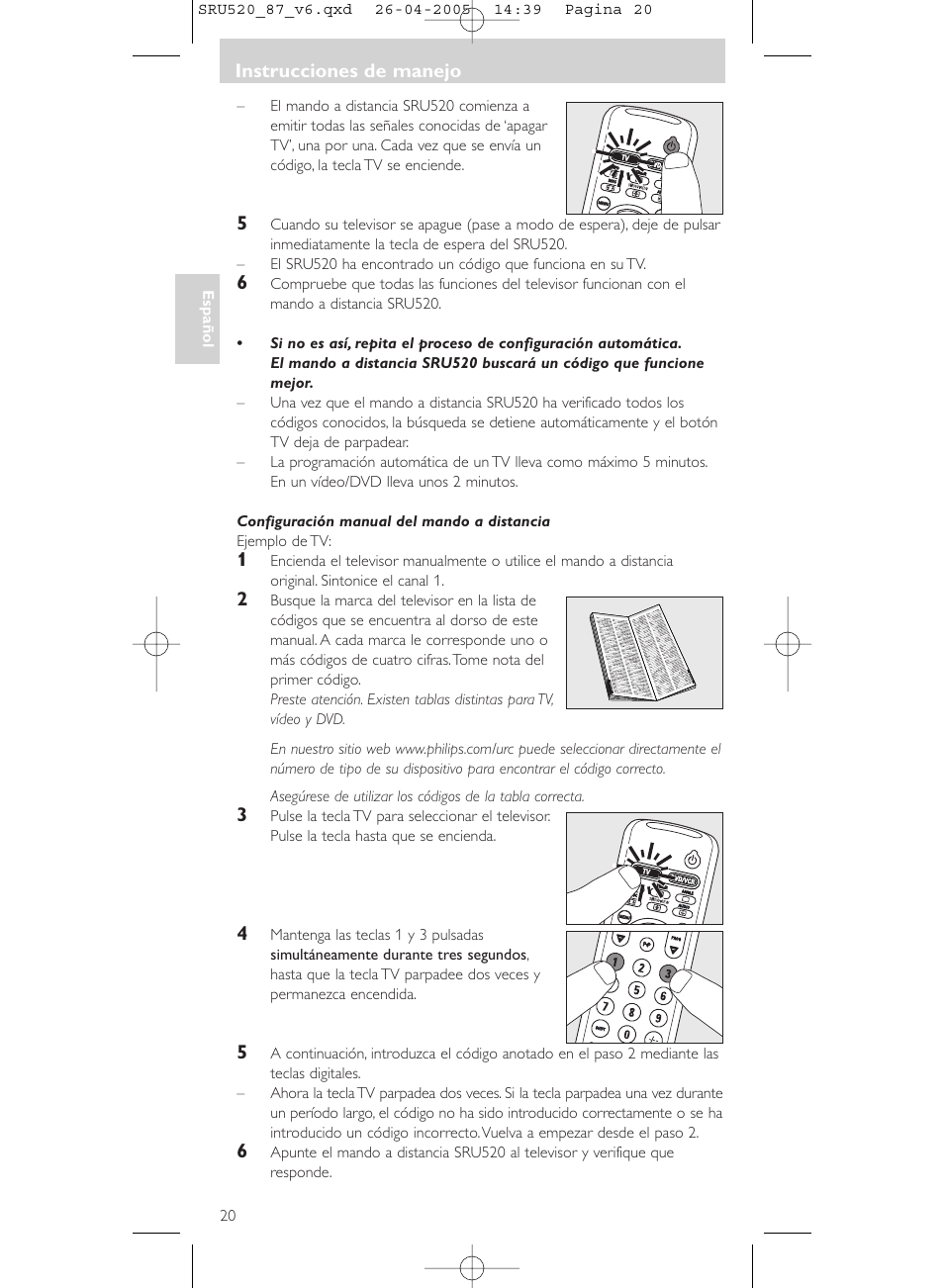 Philips SRU520 User Manual | Page 20 / 76