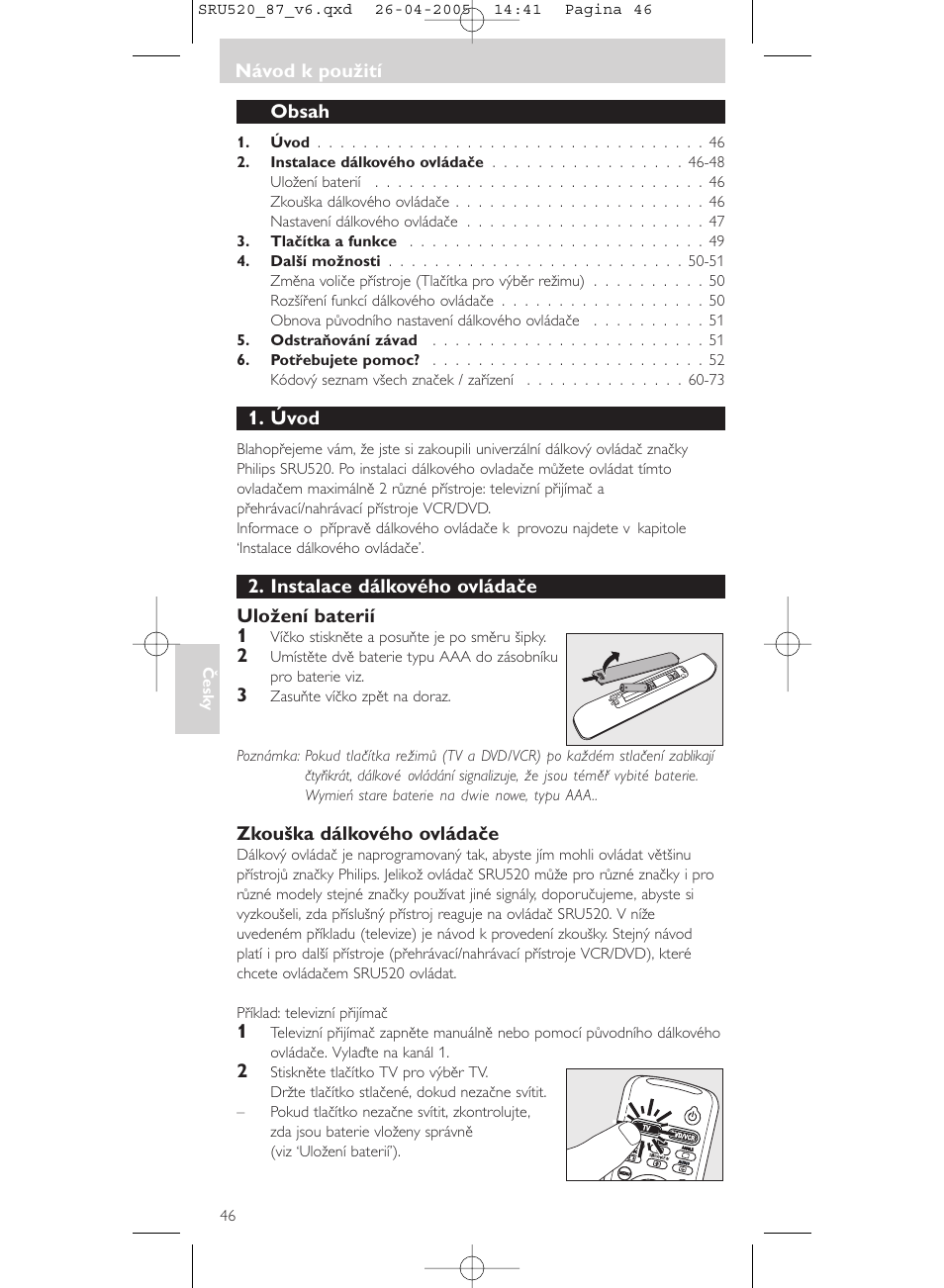 Philips SRU520 User Manual | Page 46 / 76
