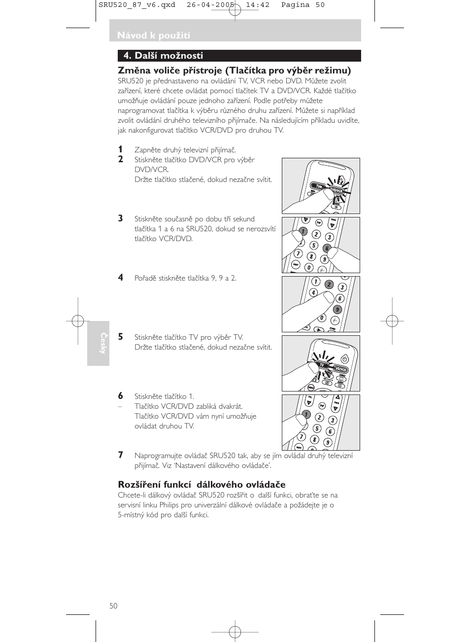 Philips SRU520 User Manual | Page 50 / 76