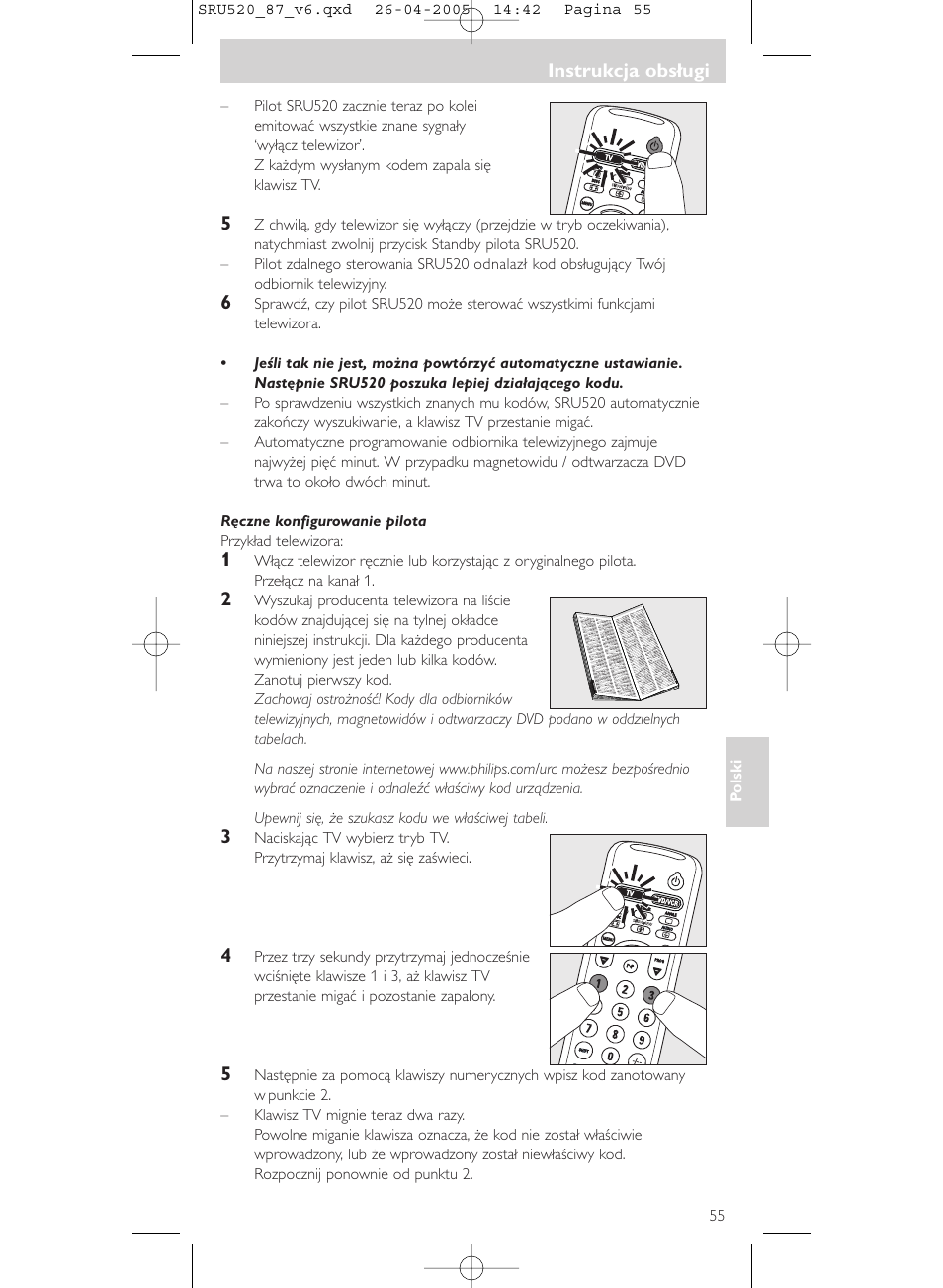 Philips SRU520 User Manual | Page 55 / 76