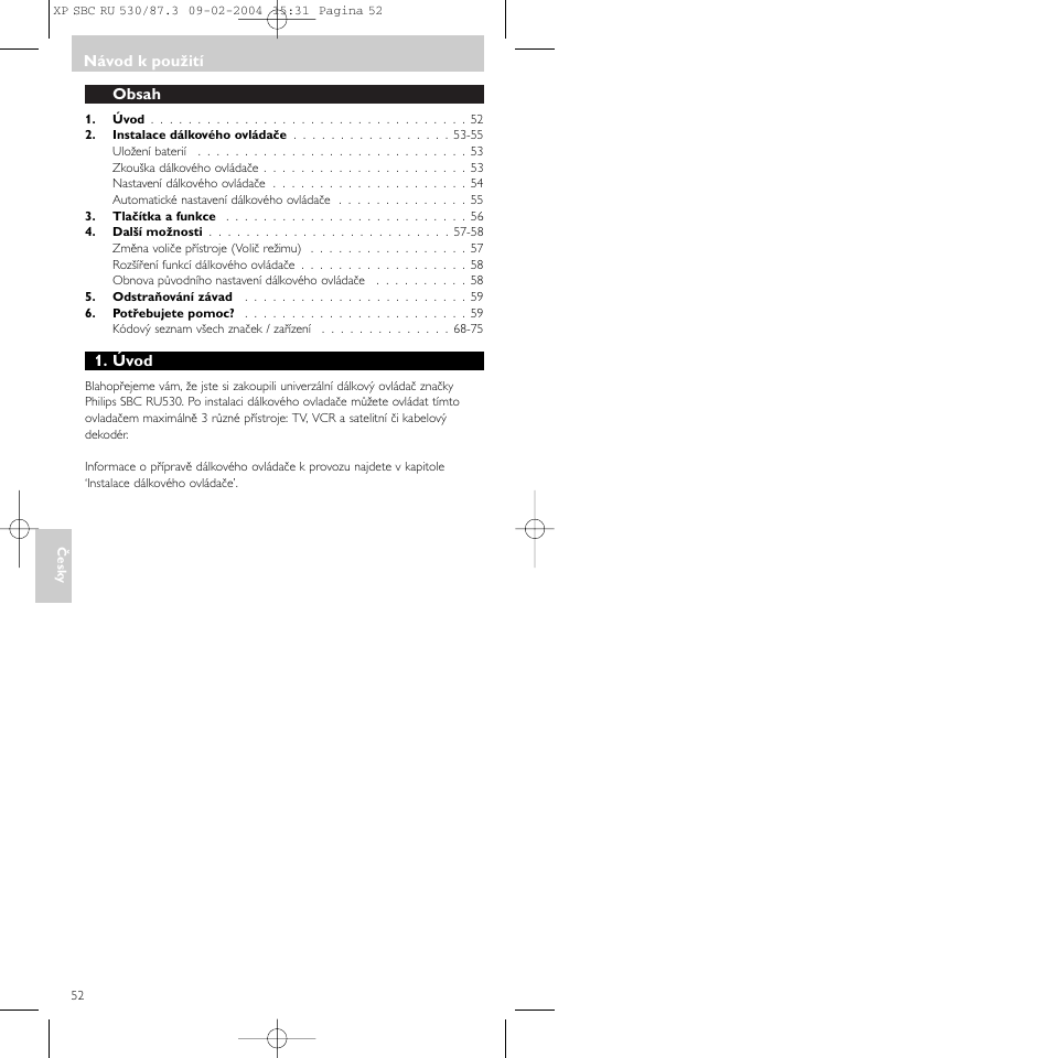 Philips SBCRU530 User Manual | Page 52 / 78