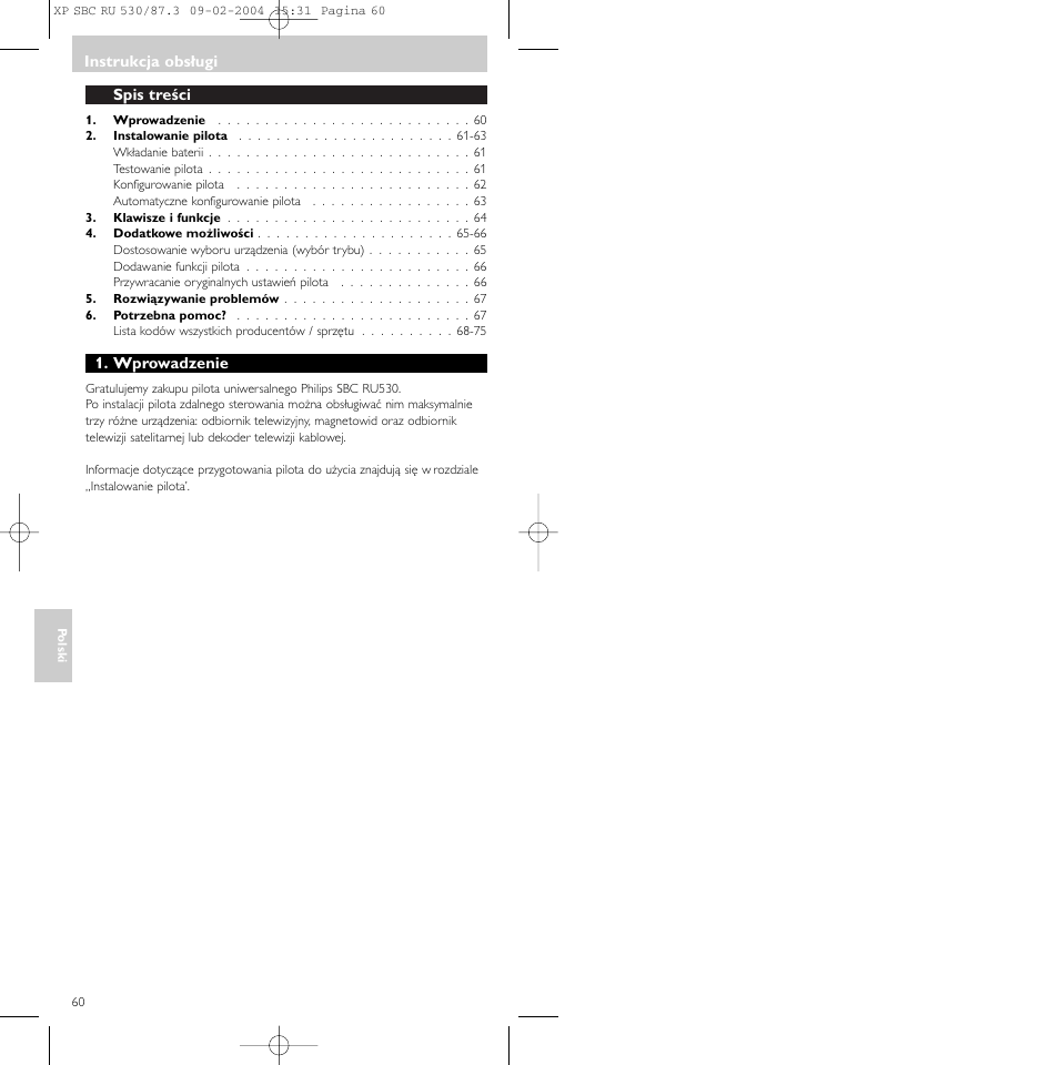 Philips SBCRU530 User Manual | Page 60 / 78