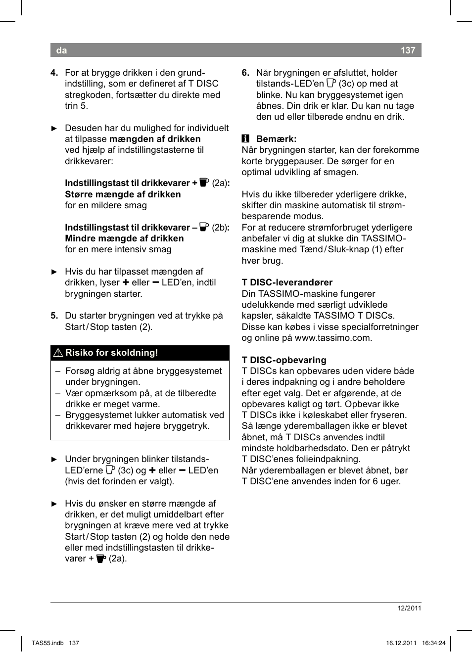 Bosch TASSIMO Multi-Getränke-Automat T55 TAS5544 linen white weiß User Manual | Page 139 / 190