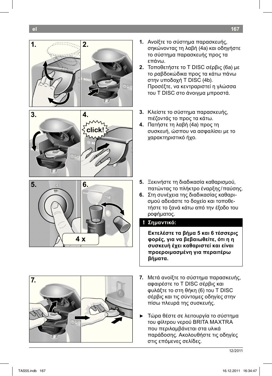Bosch TASSIMO Multi-Getränke-Automat T55 TAS5544 linen white weiß User Manual | Page 169 / 190