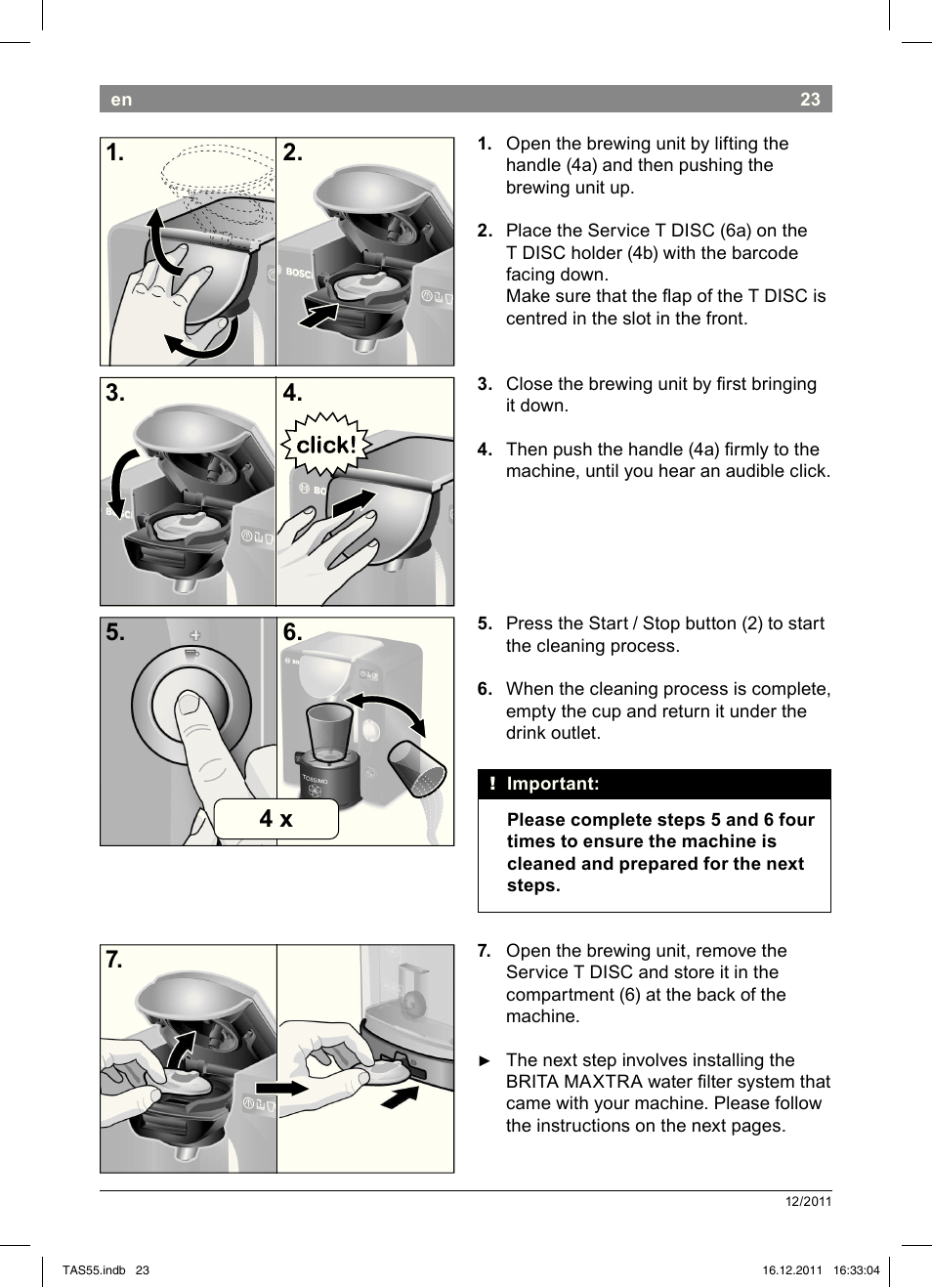 Bosch TASSIMO Multi-Getränke-Automat T55 TAS5544 linen white weiß User Manual | Page 25 / 190