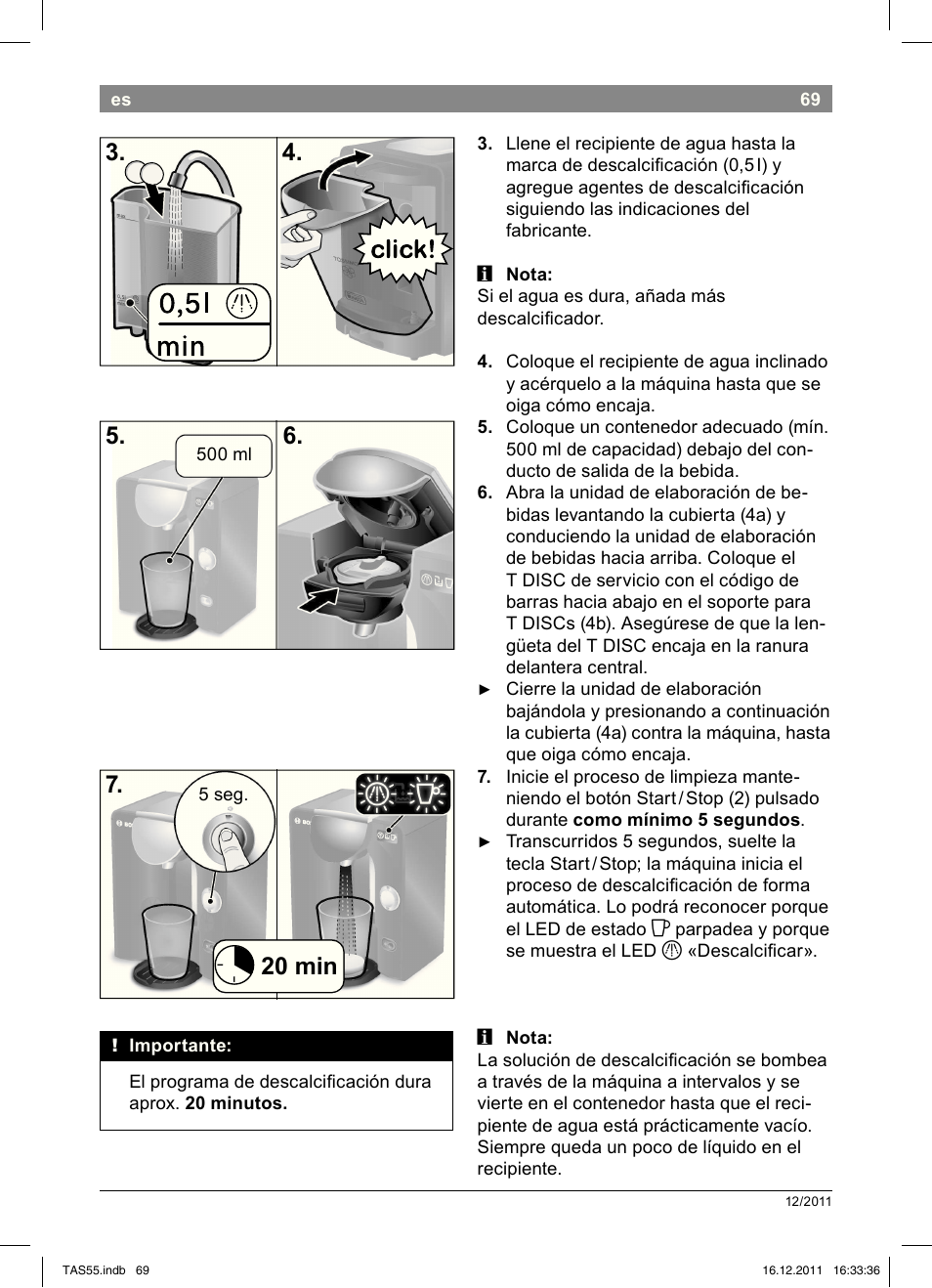 20!min 7 | Bosch TASSIMO Multi-Getränke-Automat T55 TAS5544 linen white weiß User Manual | Page 71 / 190