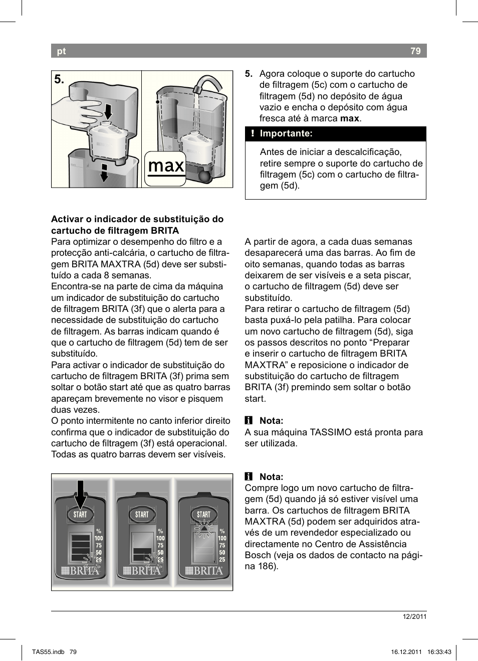 Bosch TASSIMO Multi-Getränke-Automat T55 TAS5544 linen white weiß User Manual | Page 81 / 190