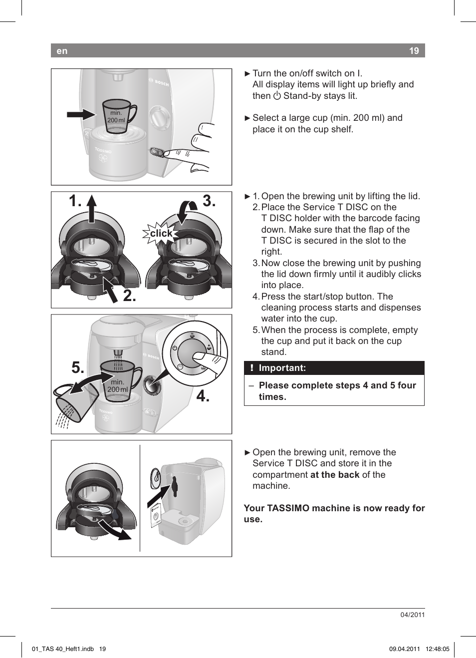 Bosch Multigetränkesystem TAS4011 Silk Silver anthrazit User Manual | Page 21 / 154